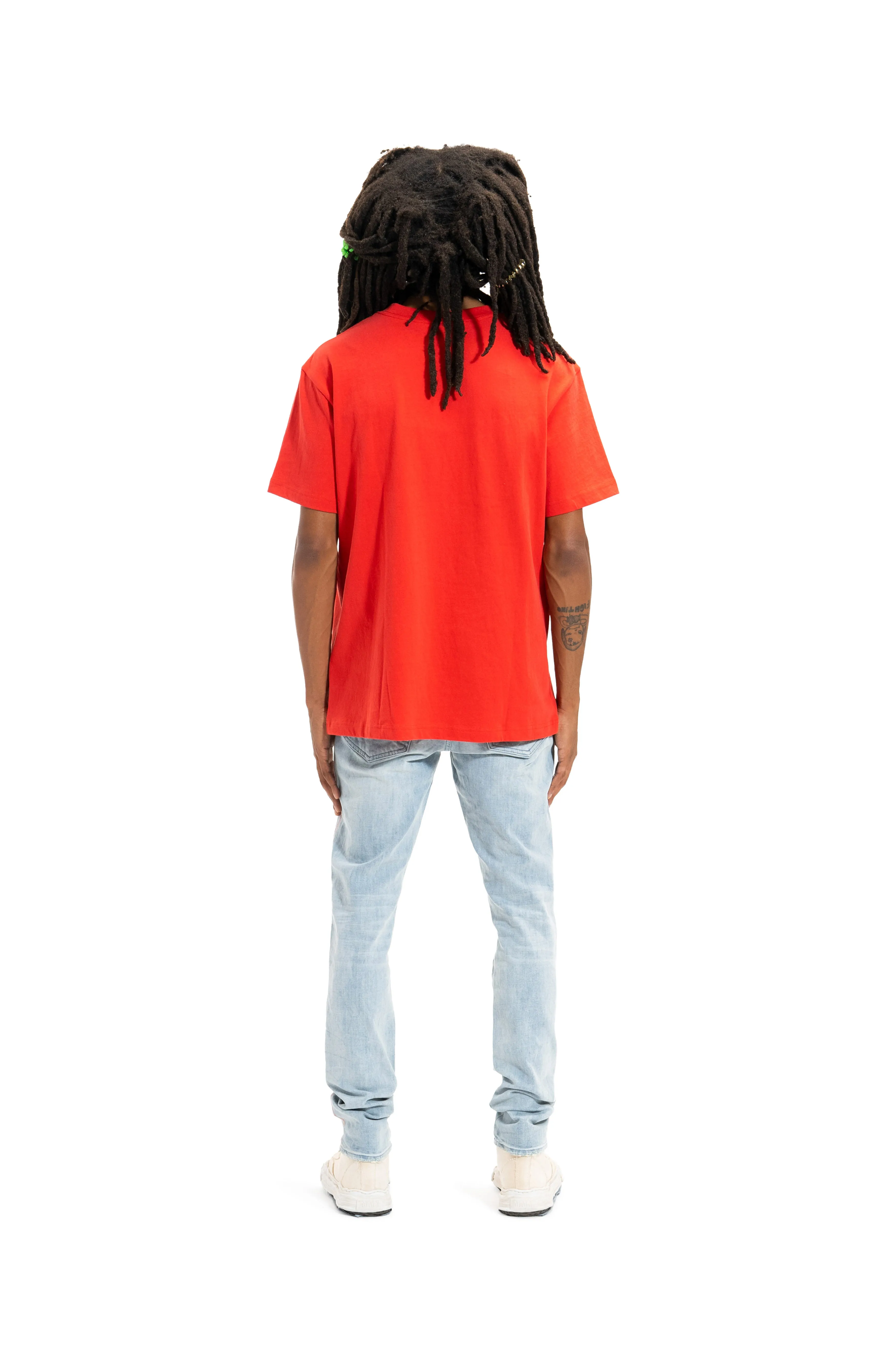 P101 RELAXED FIT TEE - Heavy Jersey Red sold by PURPLE BRAND product image thumbnail 3