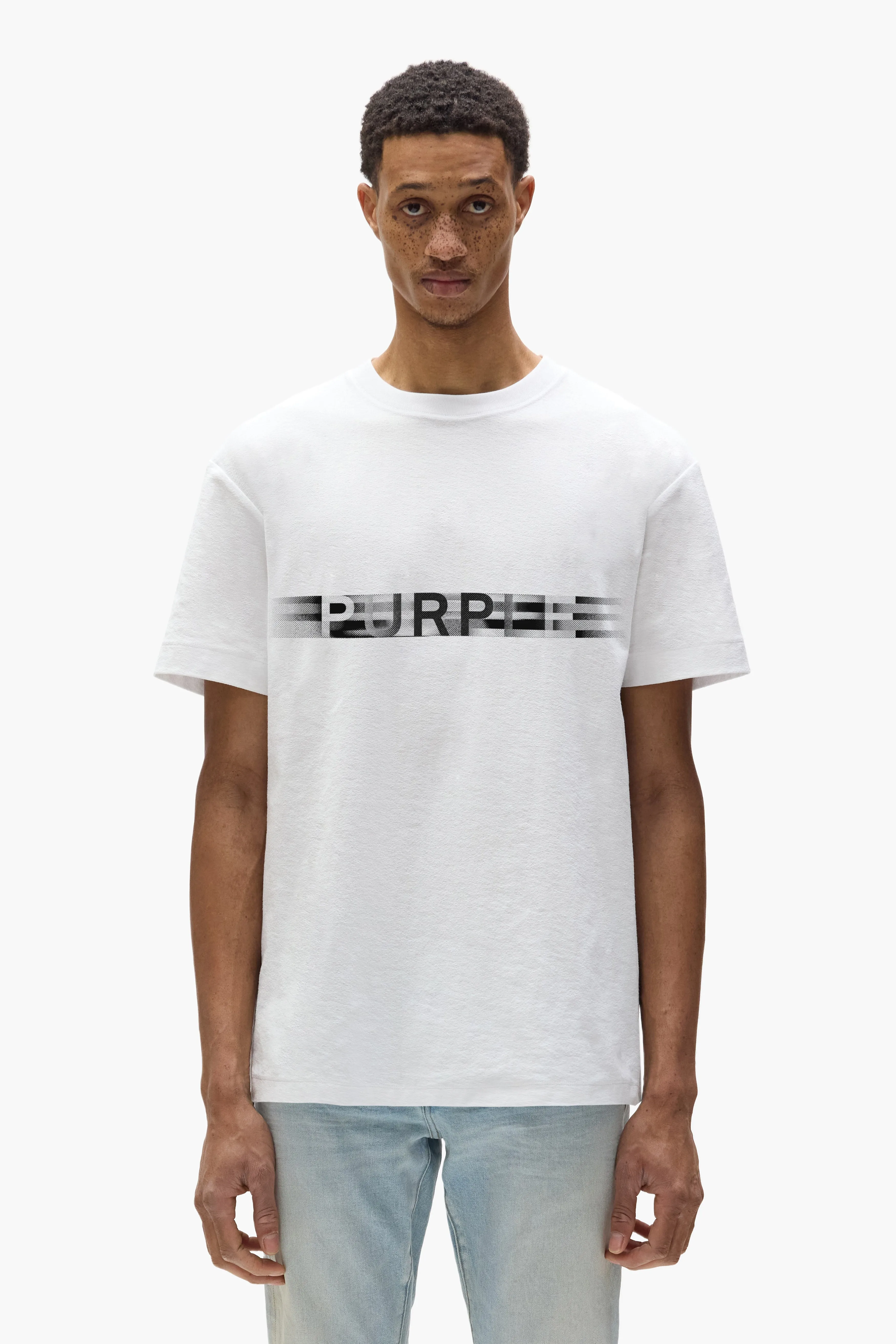 Blurred Wordmark Tee sold by PURPLE BRAND