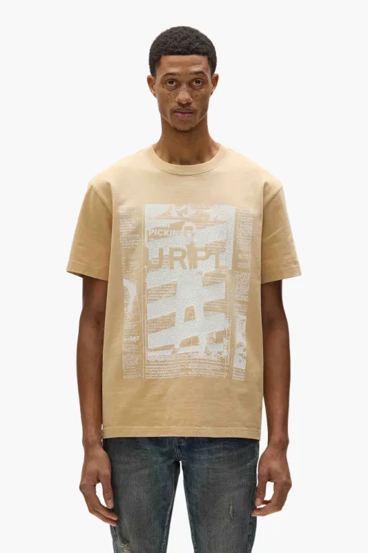 Newsprint Tee made by PURPLE BRAND