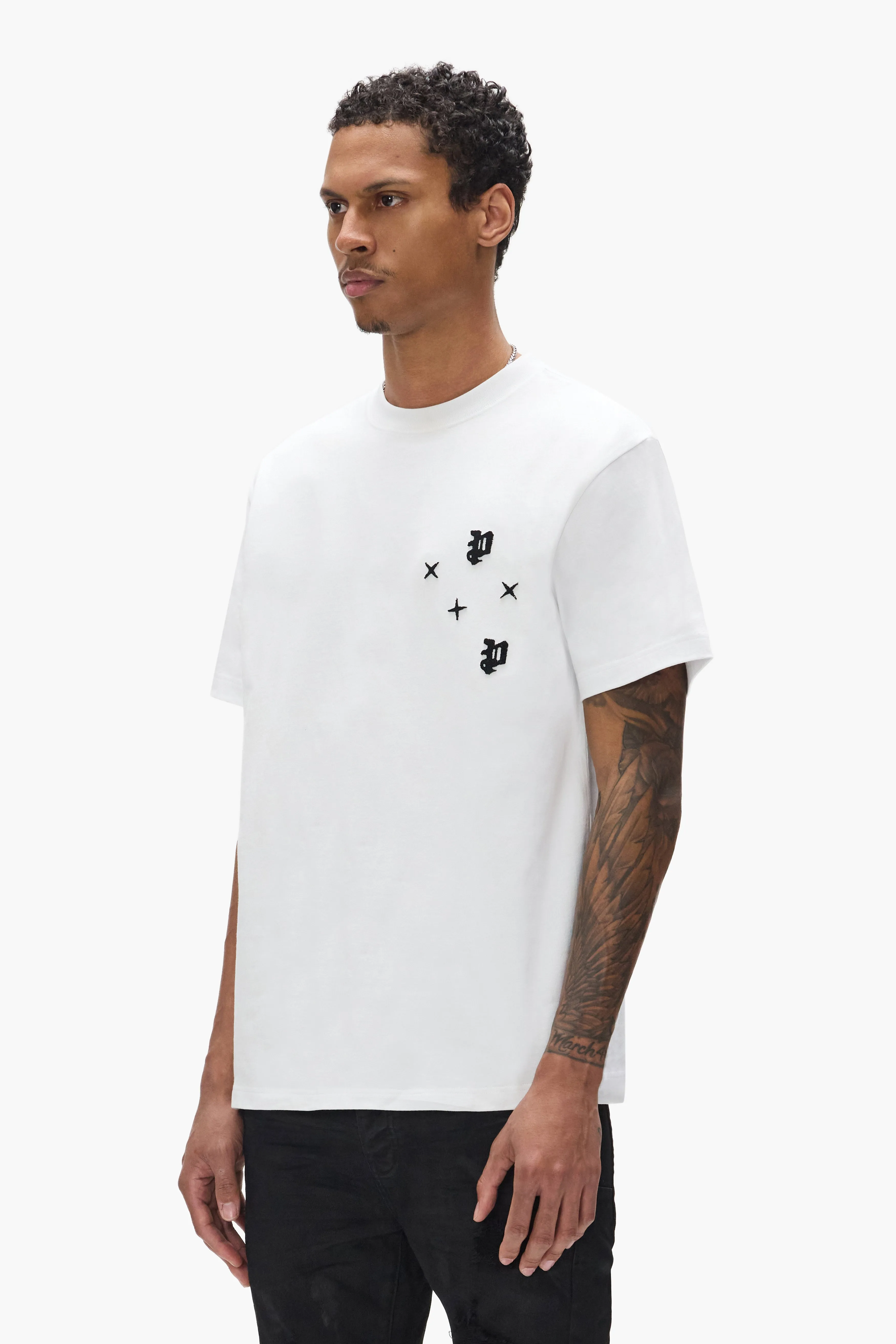 Star Monogram Tee sold by PURPLE BRAND product image thumbnail 2