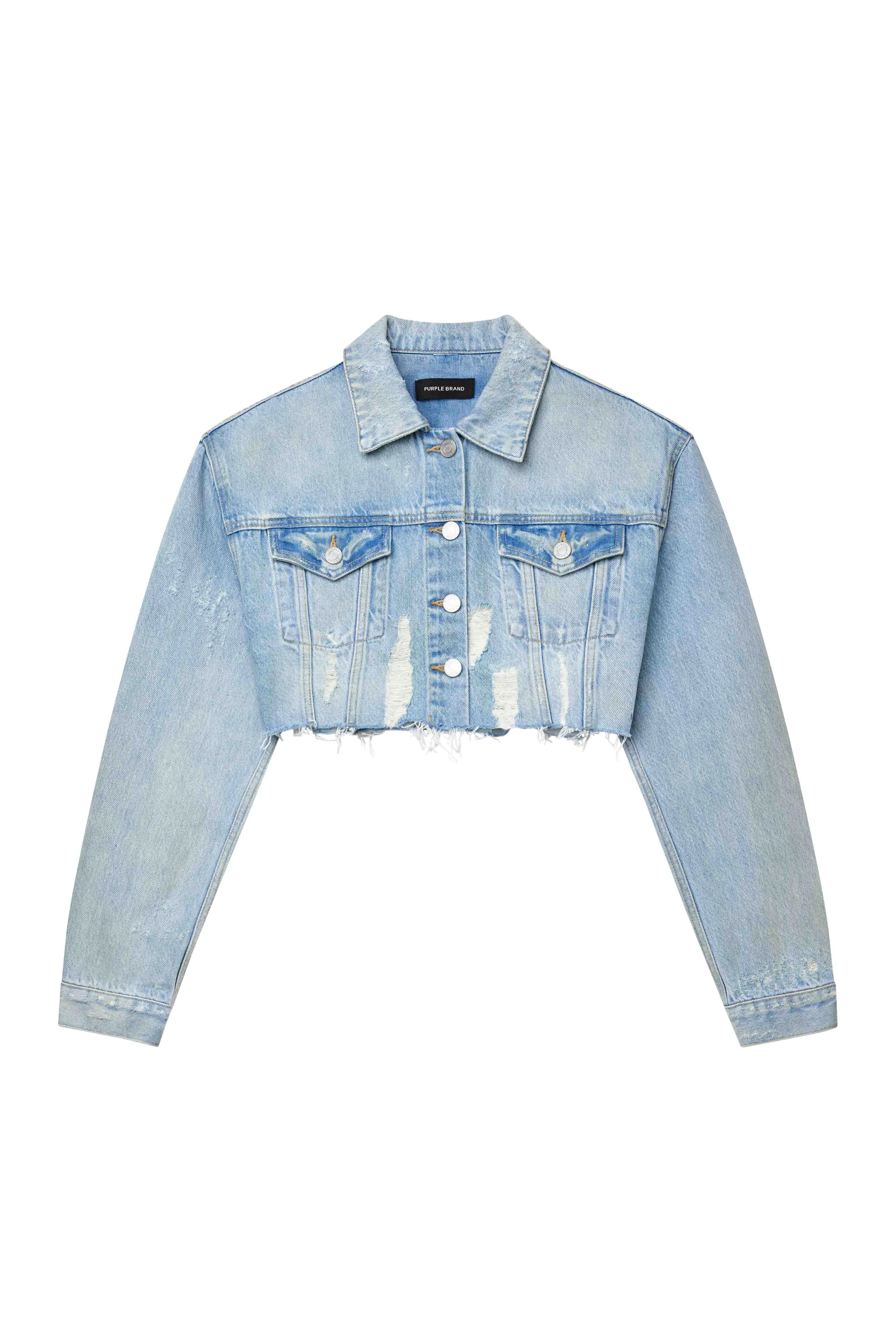Cropped Denim Jacket sold by PURPLE BRAND product image thumbnail 5