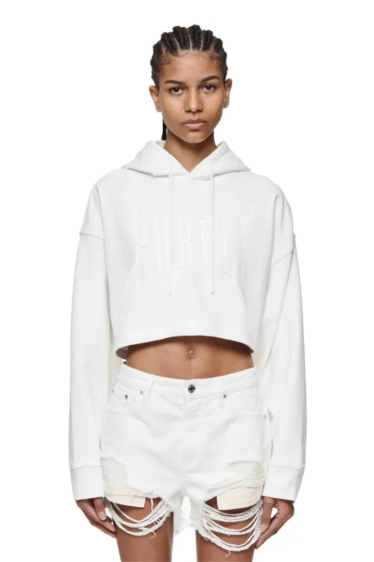 Uppercut Cropped Hoodie made by PURPLE BRAND