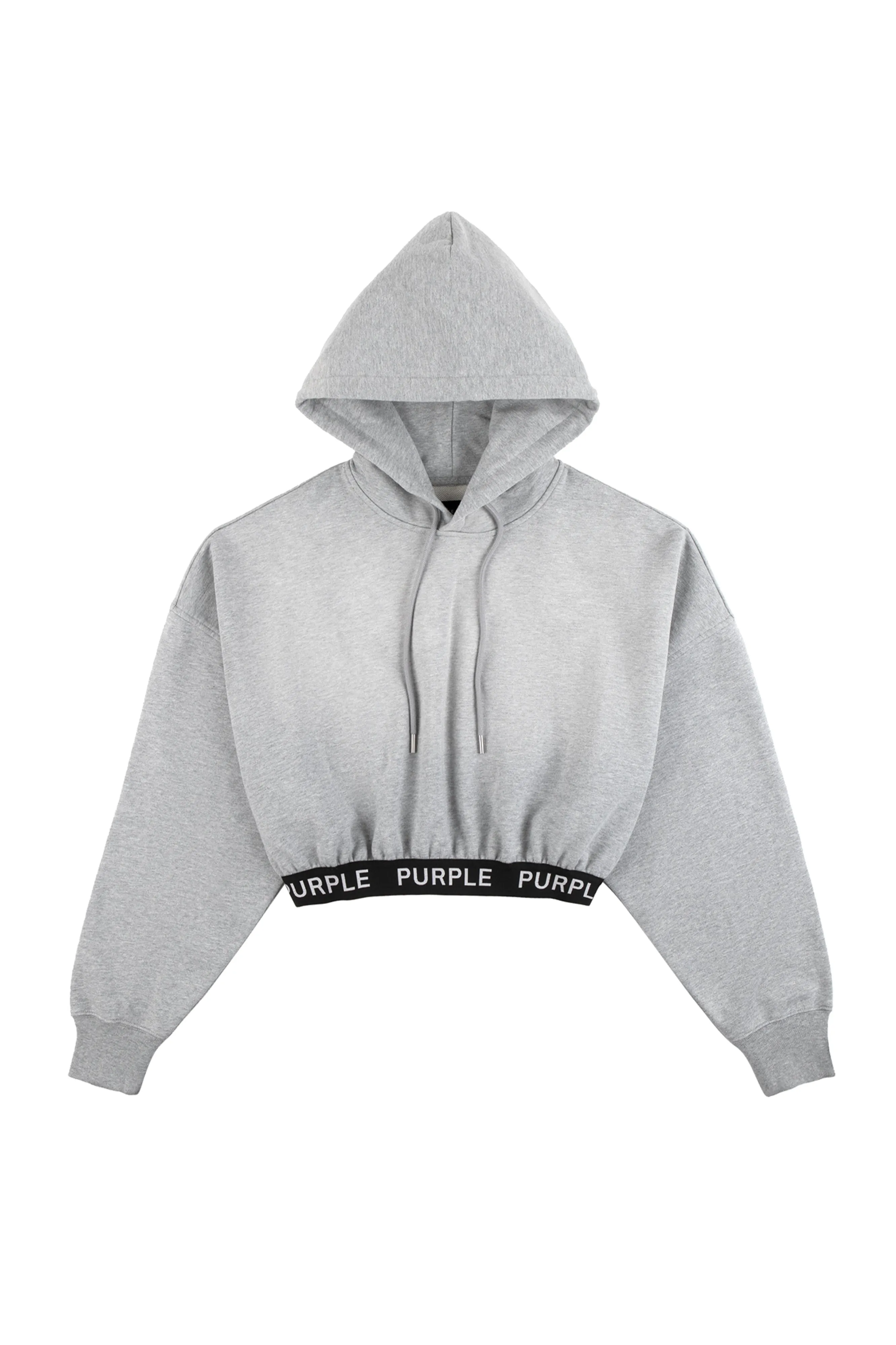 Heather Cropped Hoodie sold by PURPLE BRAND product image thumbnail 3