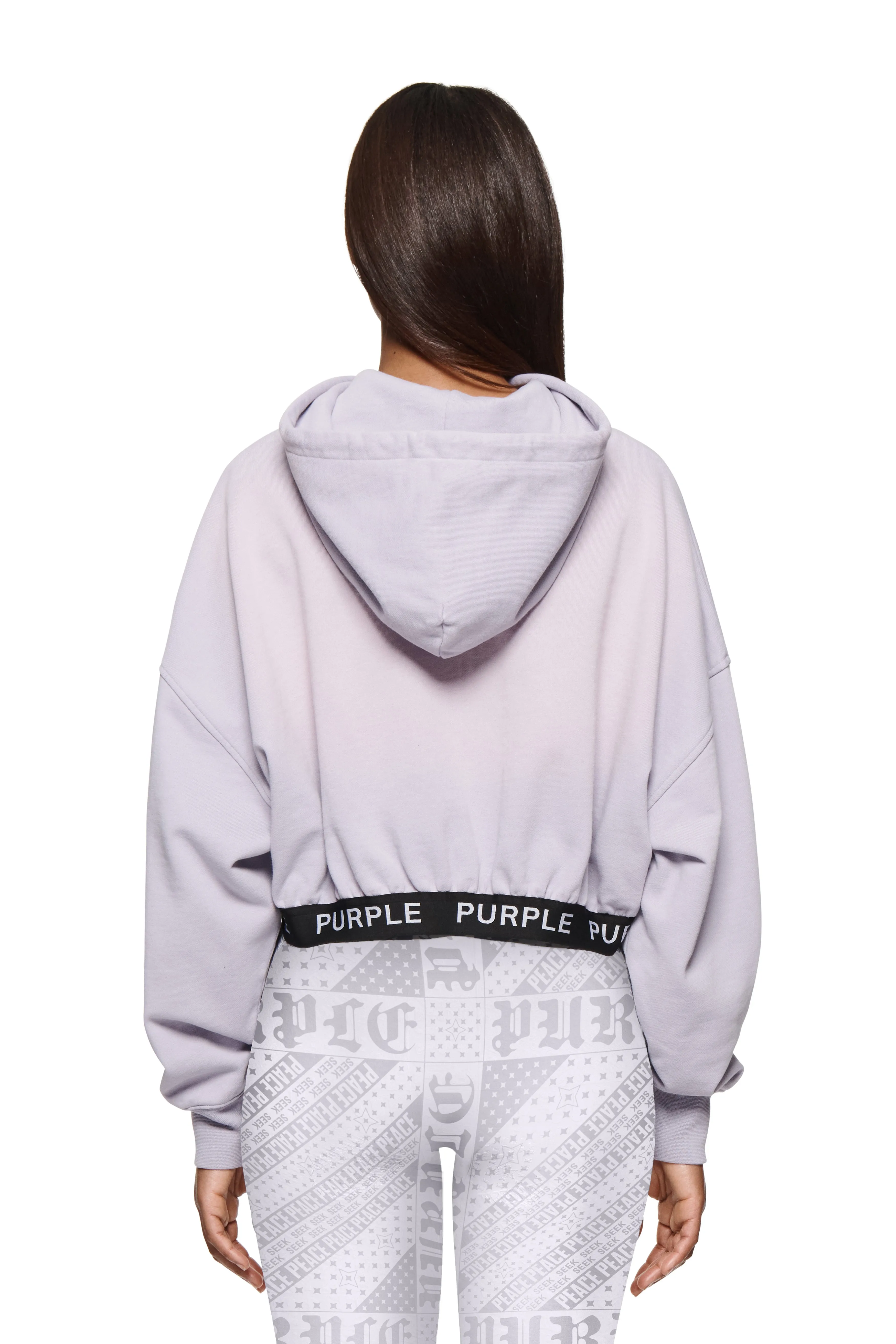 Wisteria Cropped Hoodie sold by PURPLE BRAND product image thumbnail 2