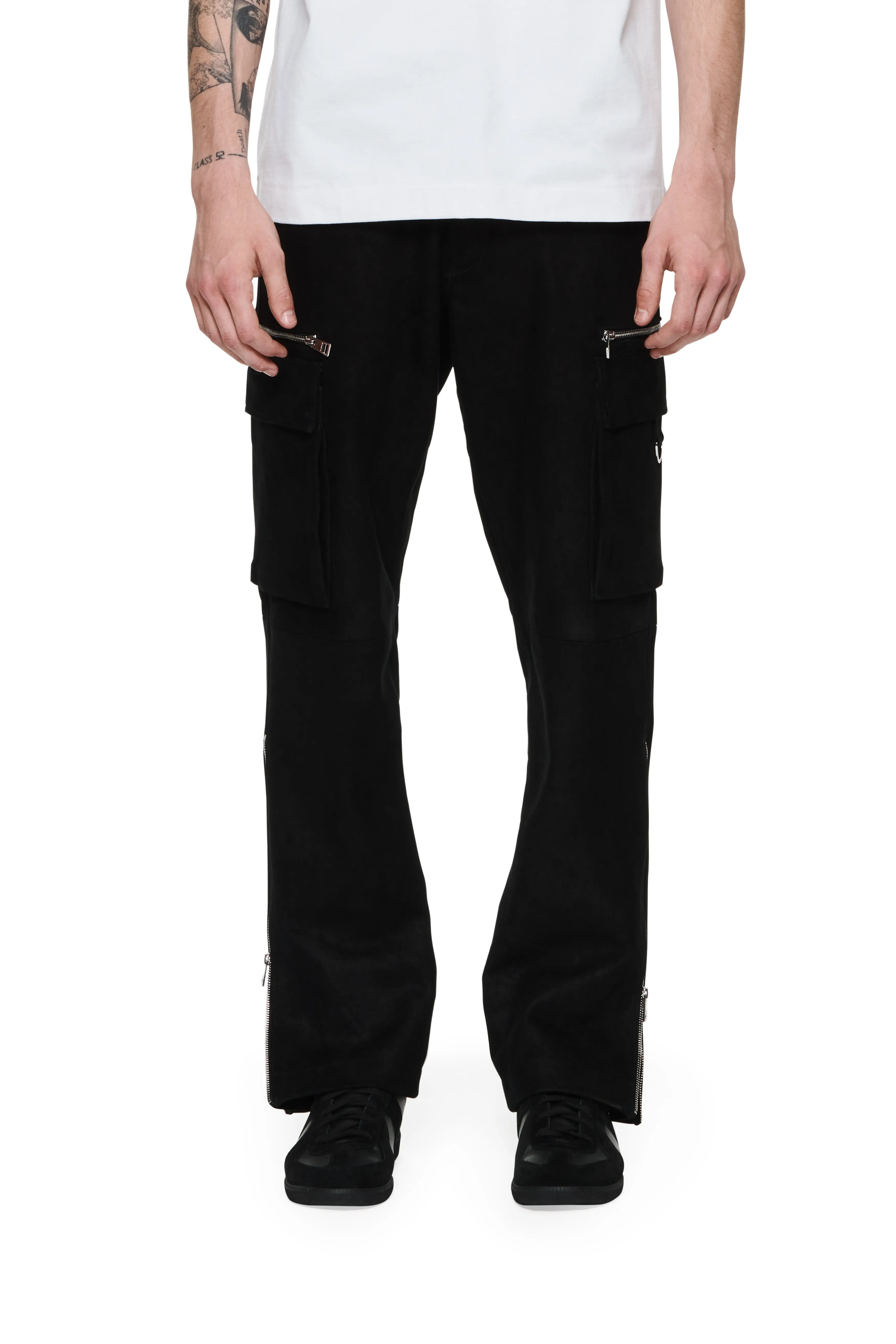Suede Zip Cargo Pant sold by PURPLE BRAND