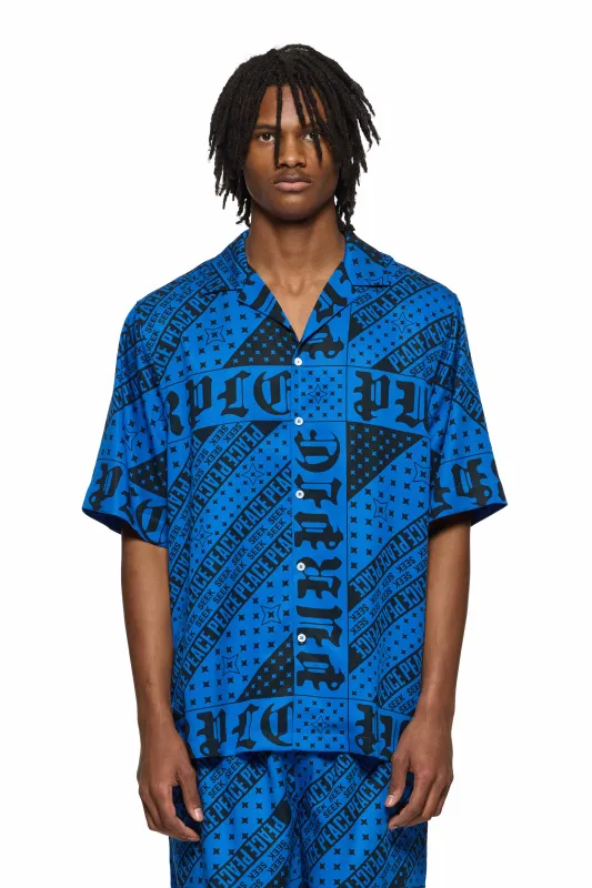 Flag Bandana Shirt made by PURPLE BRAND