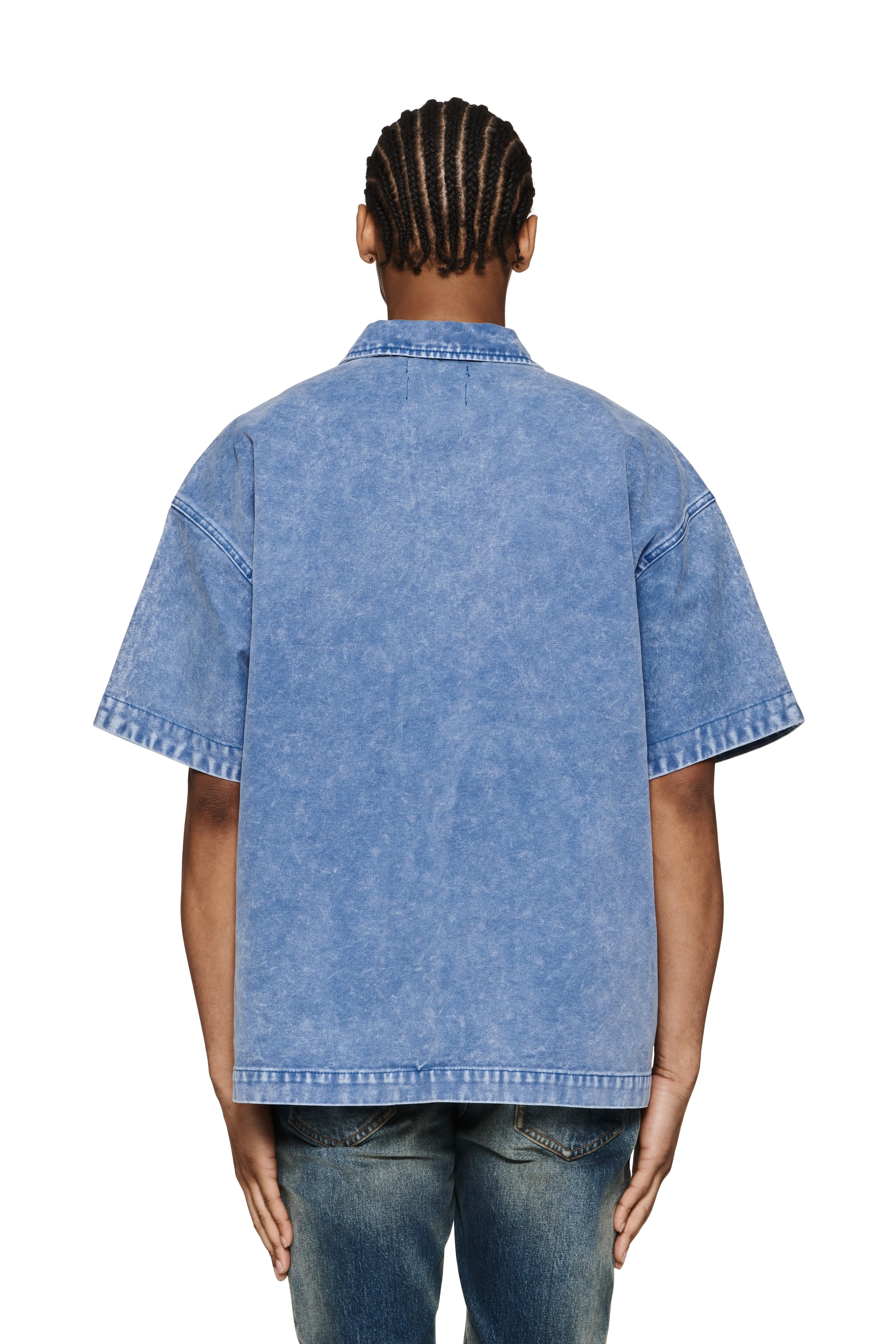 Oversized Zip Up Polo sold by PURPLE BRAND product image thumbnail 2