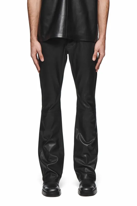 Leather Flare Pants made by PURPLE BRAND