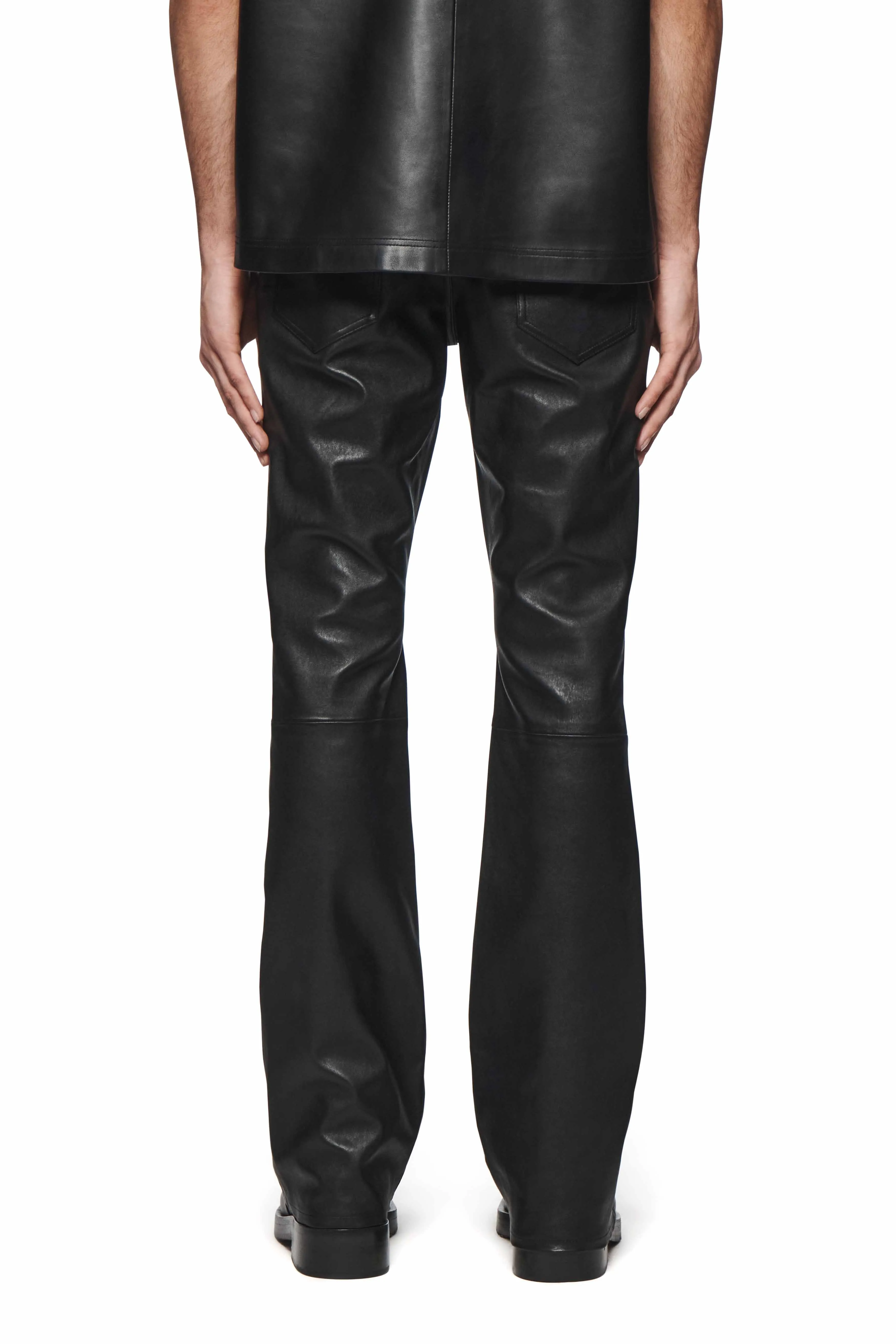 Leather Flare Pants sold by PURPLE BRAND product image thumbnail 3