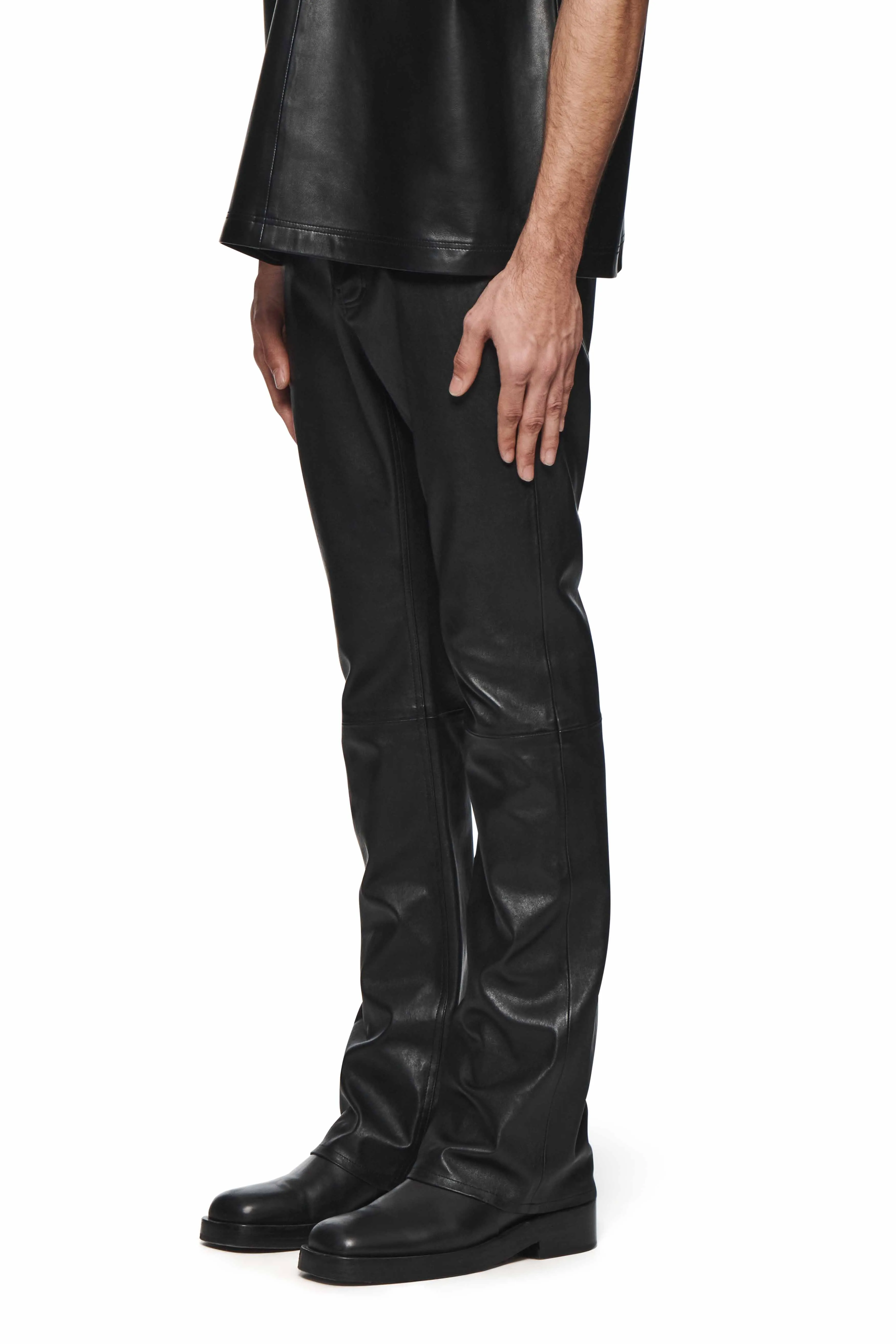 Leather Flare Pants sold by PURPLE BRAND product image thumbnail 2