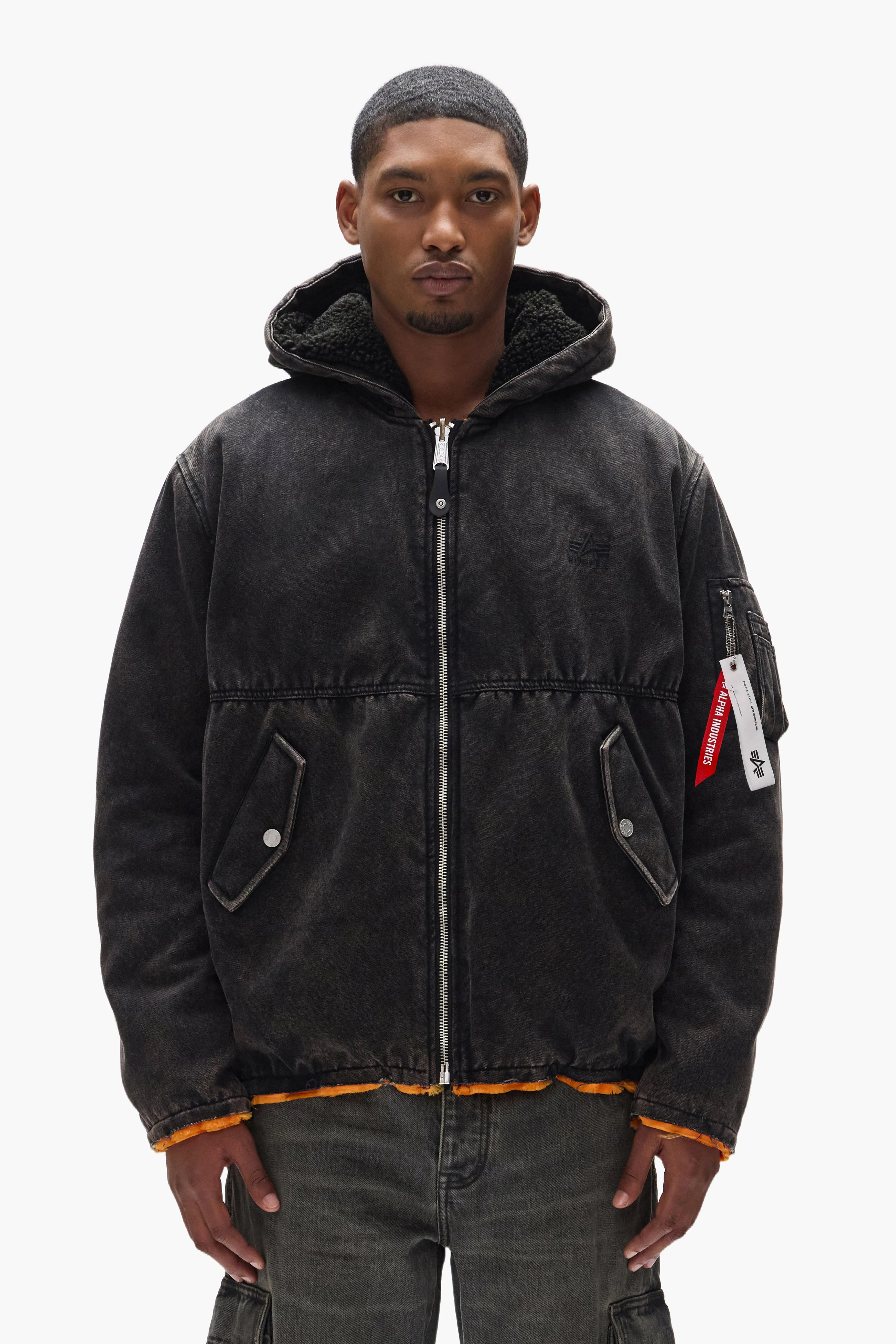 Purple X Alpha Industries Bomber sold by PURPLE BRAND