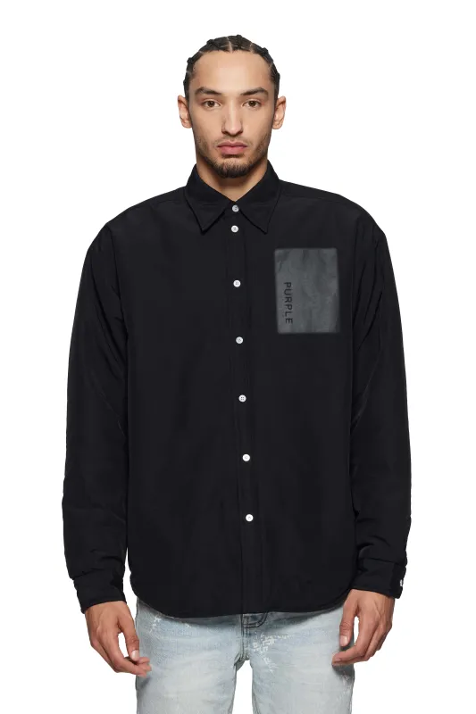 Snap Front Shirt Jacket made by PURPLE BRAND