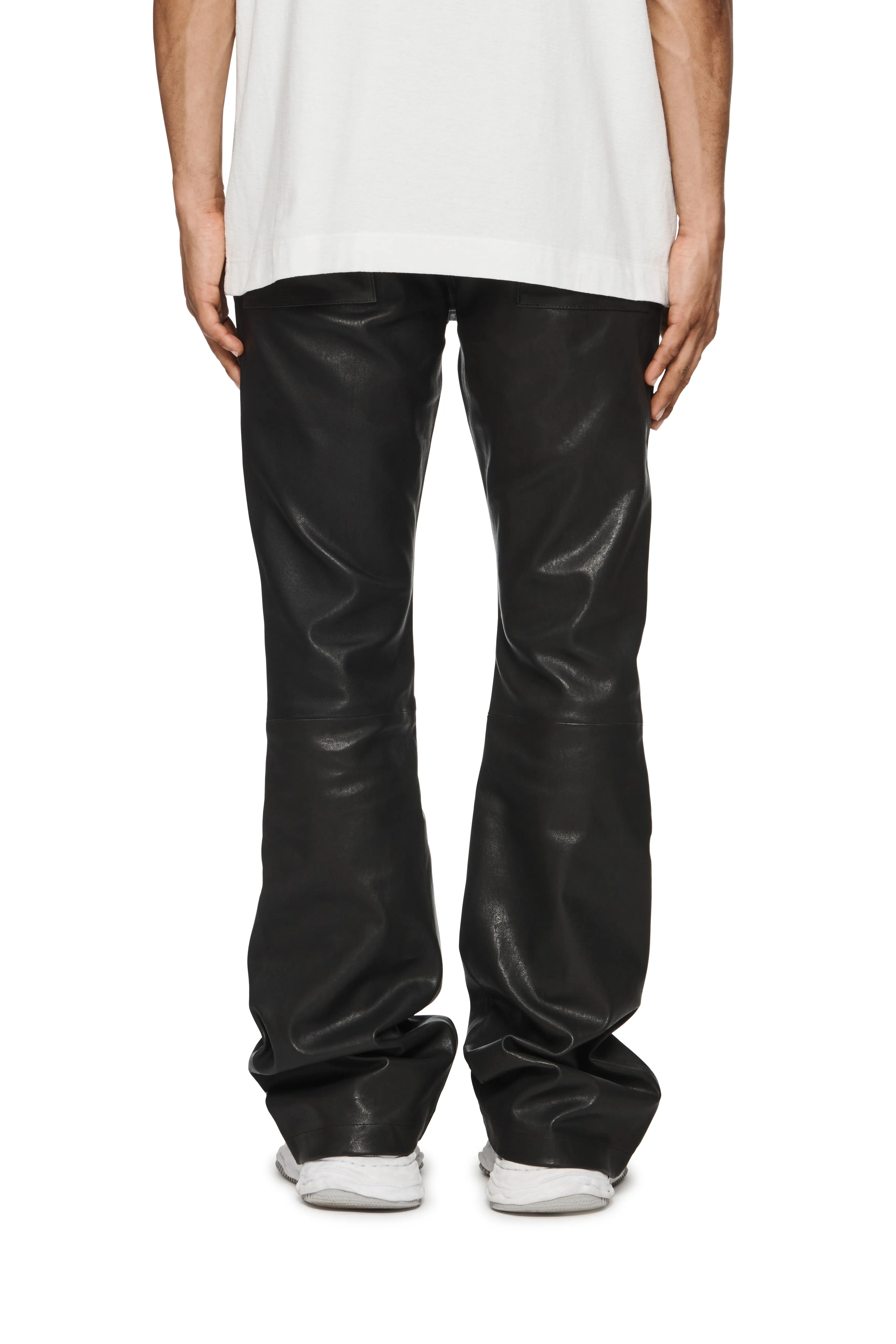 P531 Leather Slim Flare Pants sold by PURPLE BRAND product image thumbnail 3