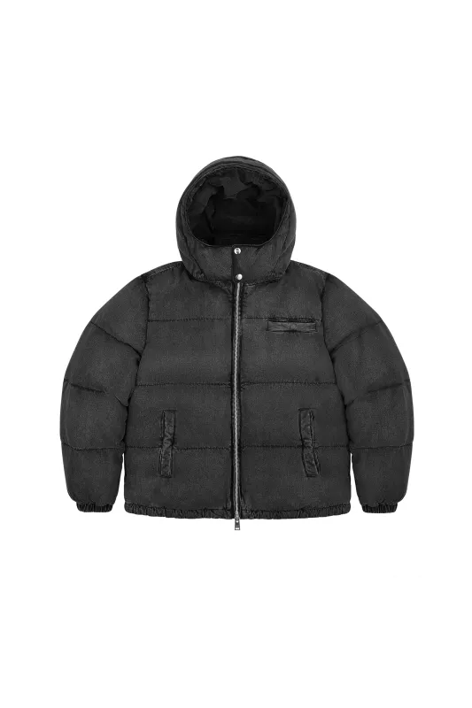 Denim Puffer Jacket made by PURPLE BRAND