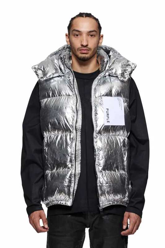 Wordmark Puffer Vest made by PURPLE BRAND
