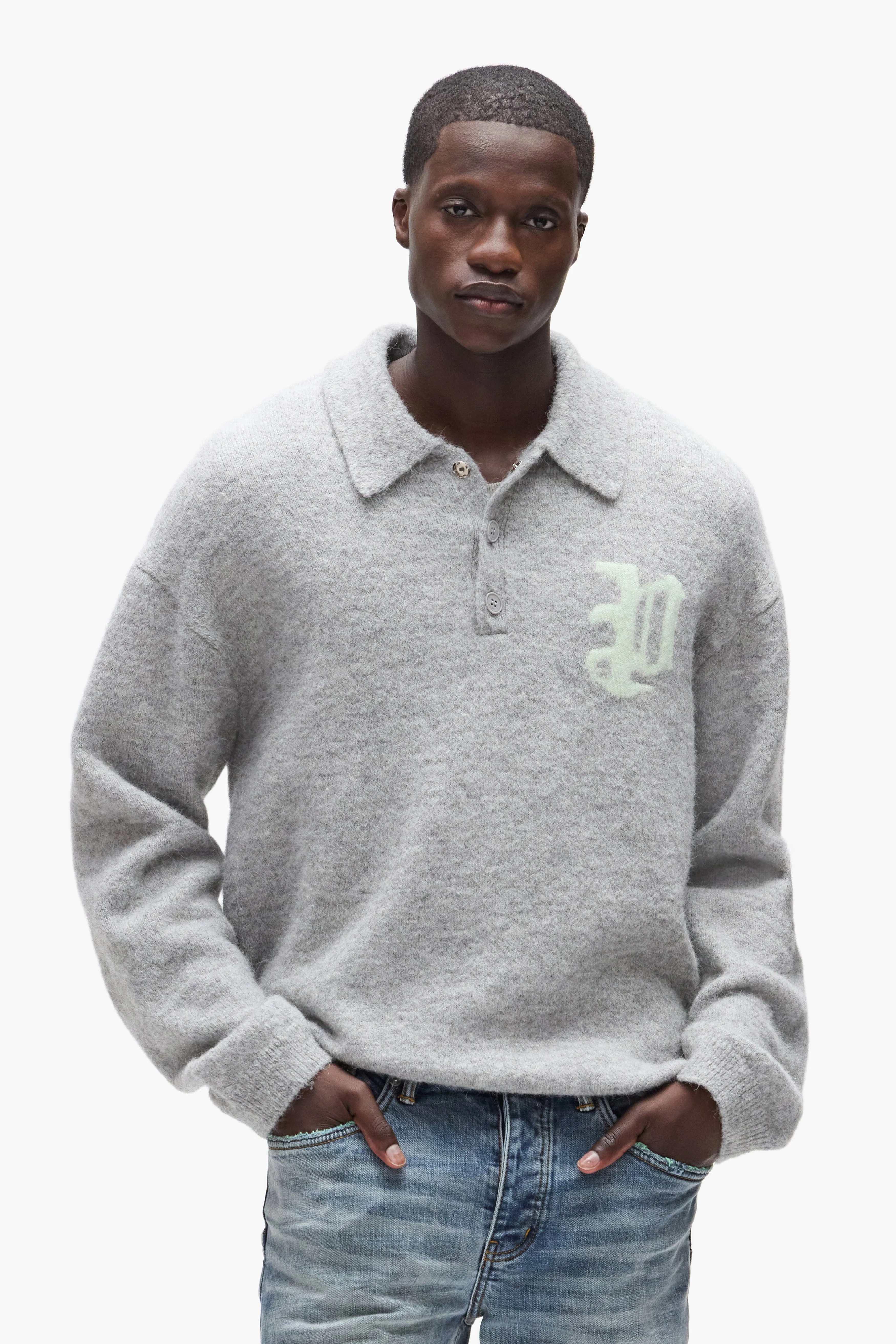 Rugby Knit Shirt sold by PURPLE BRAND product image thumbnail 2