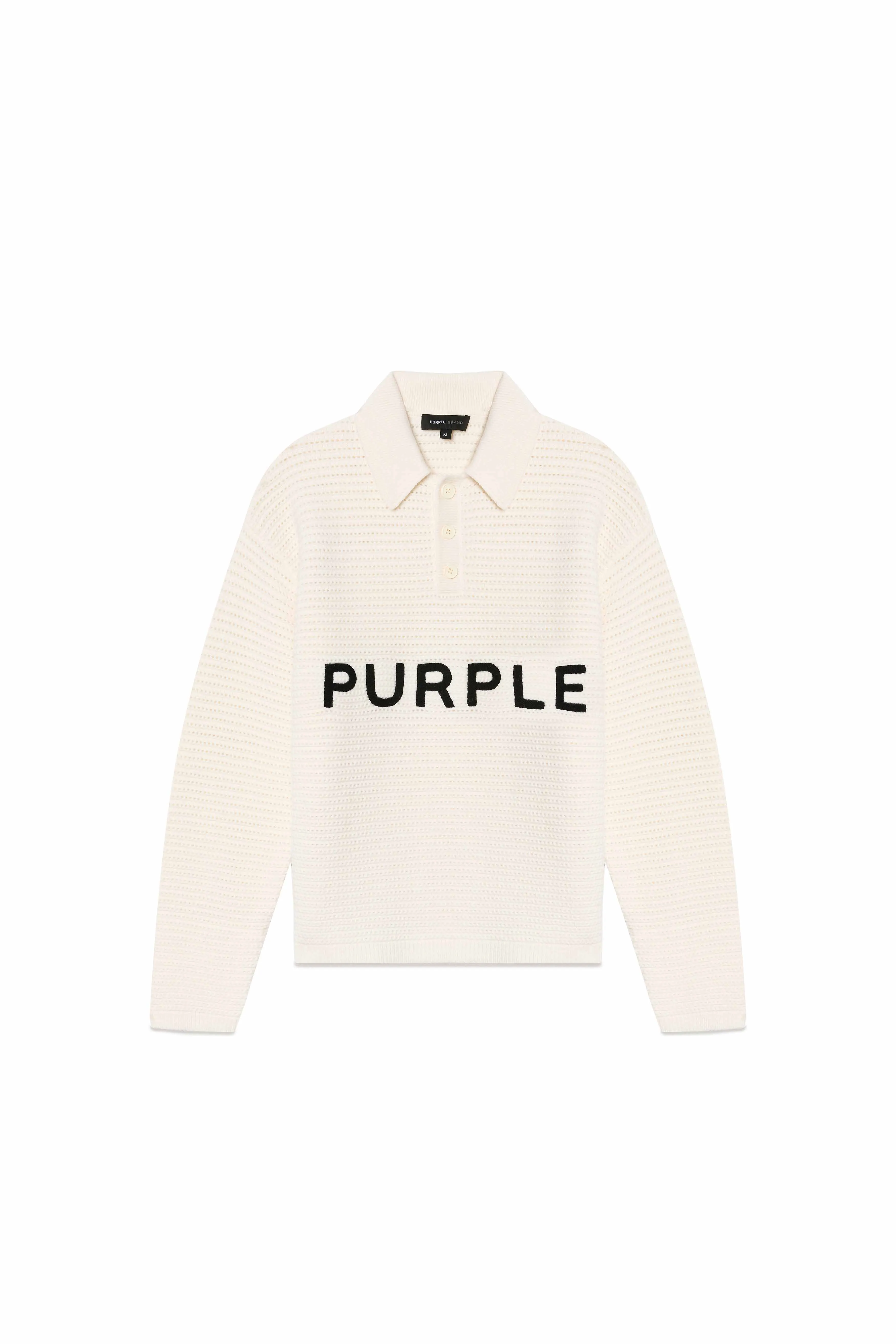 Wordmark Polo Sweater sold by PURPLE BRAND product image thumbnail 3