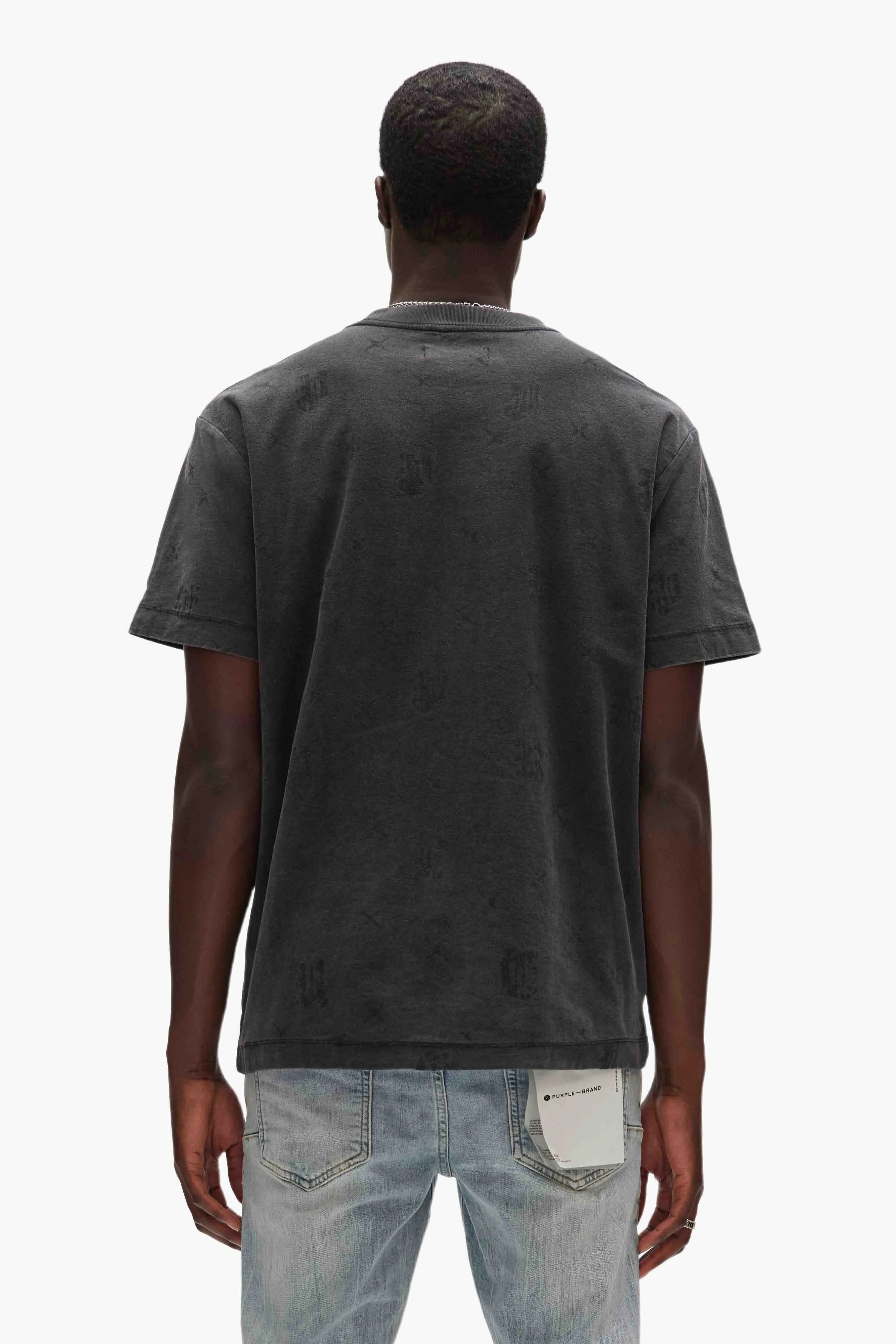 Gothic Monogram Tee sold by PURPLE BRAND product image thumbnail 3