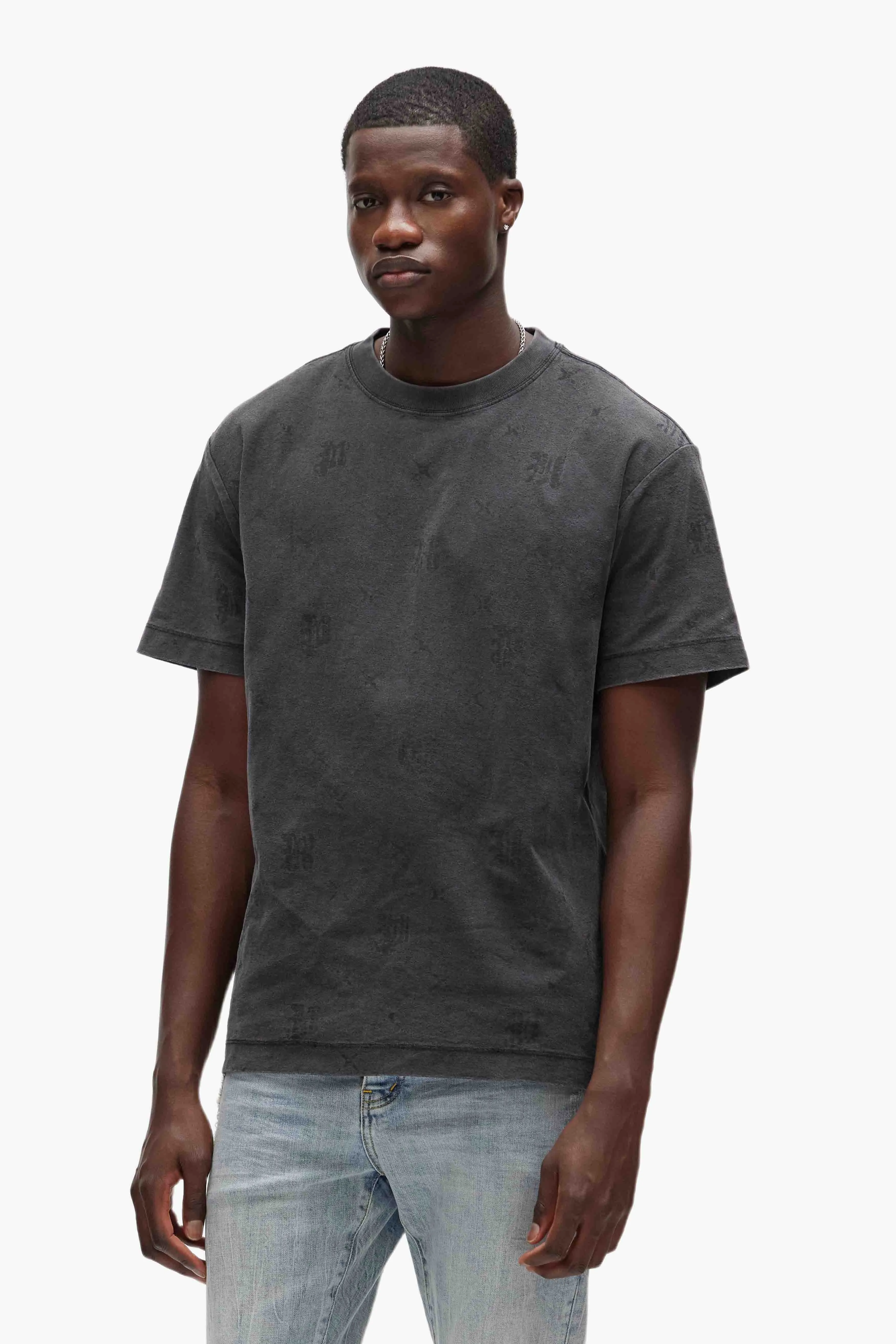 Gothic Monogram Tee sold by PURPLE BRAND product image thumbnail 4