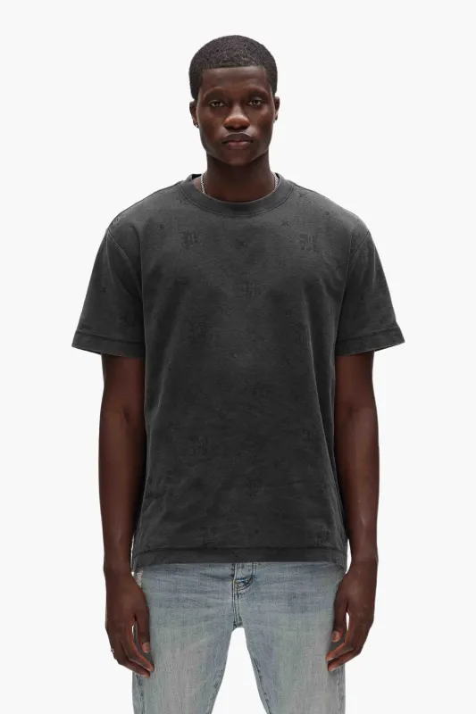 Gothic Monogram Tee made by PURPLE BRAND