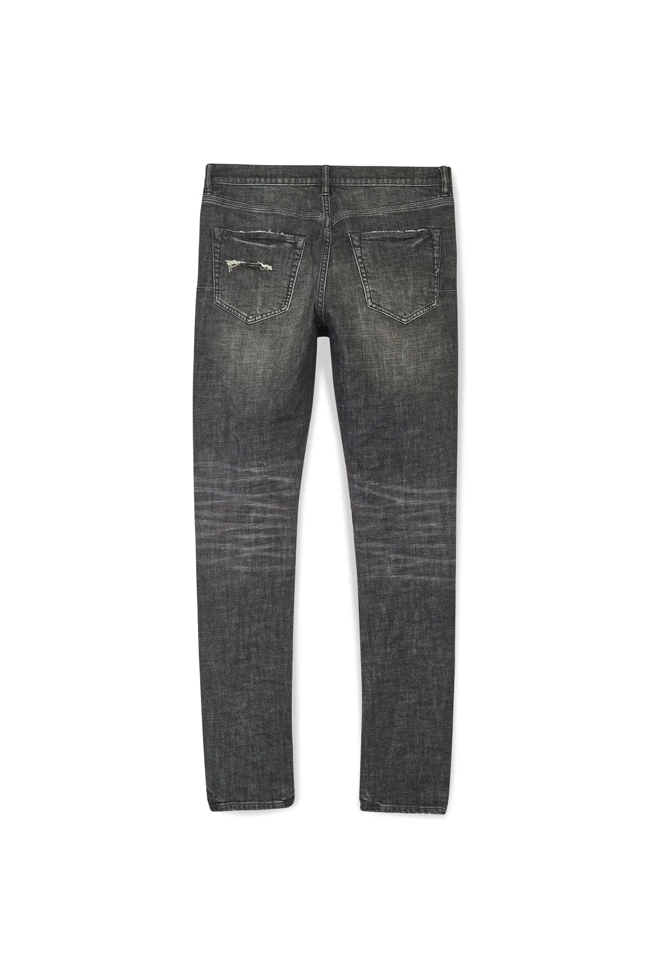P001 LOW RISE SKINNY JEAN - Exclusive Grey Wash Distress sold by PURPLE BRAND product image thumbnail 4