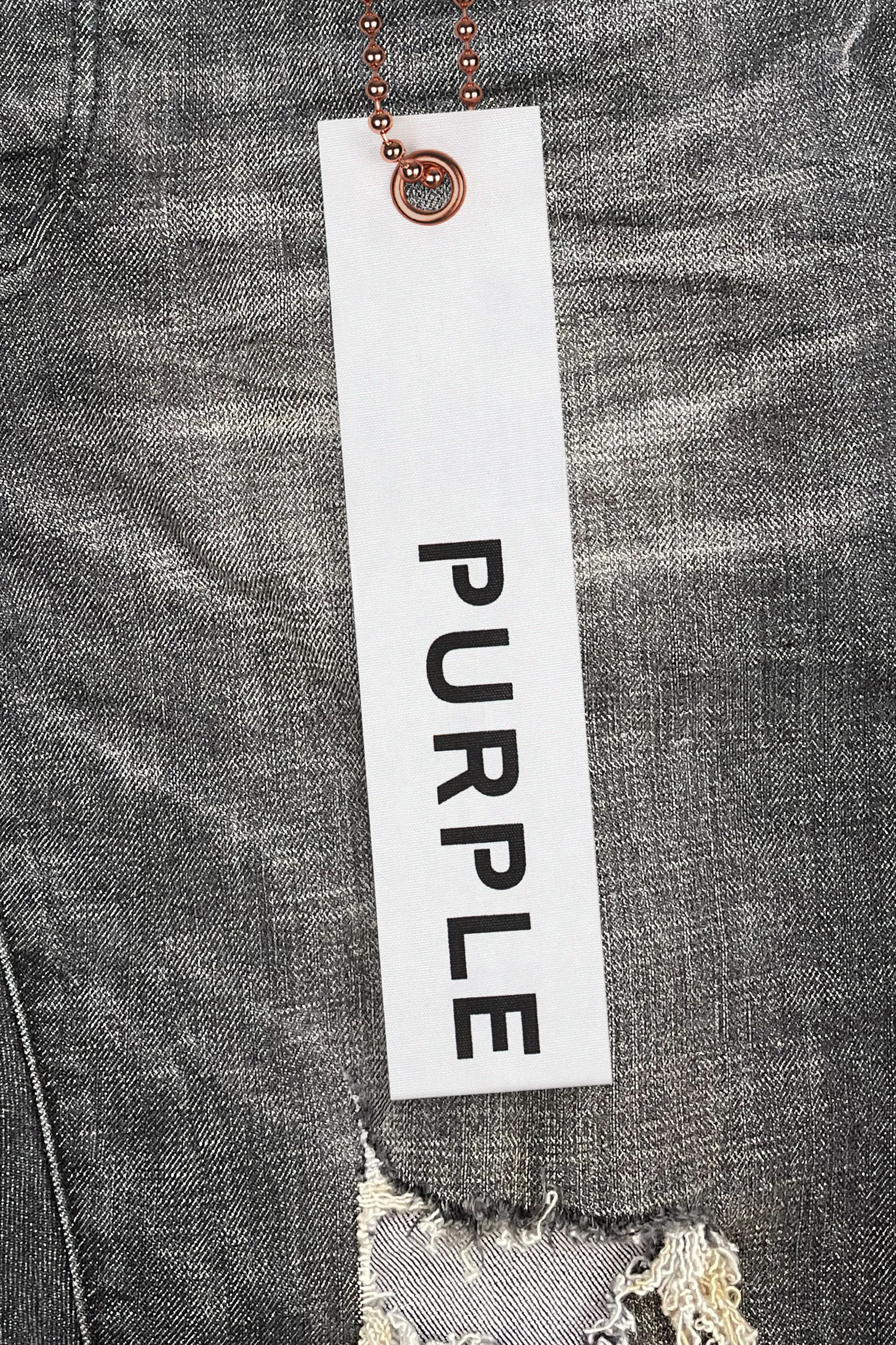 P001 LOW RISE SKINNY JEAN - Exclusive Grey Wash Distress sold by PURPLE BRAND product image thumbnail 5