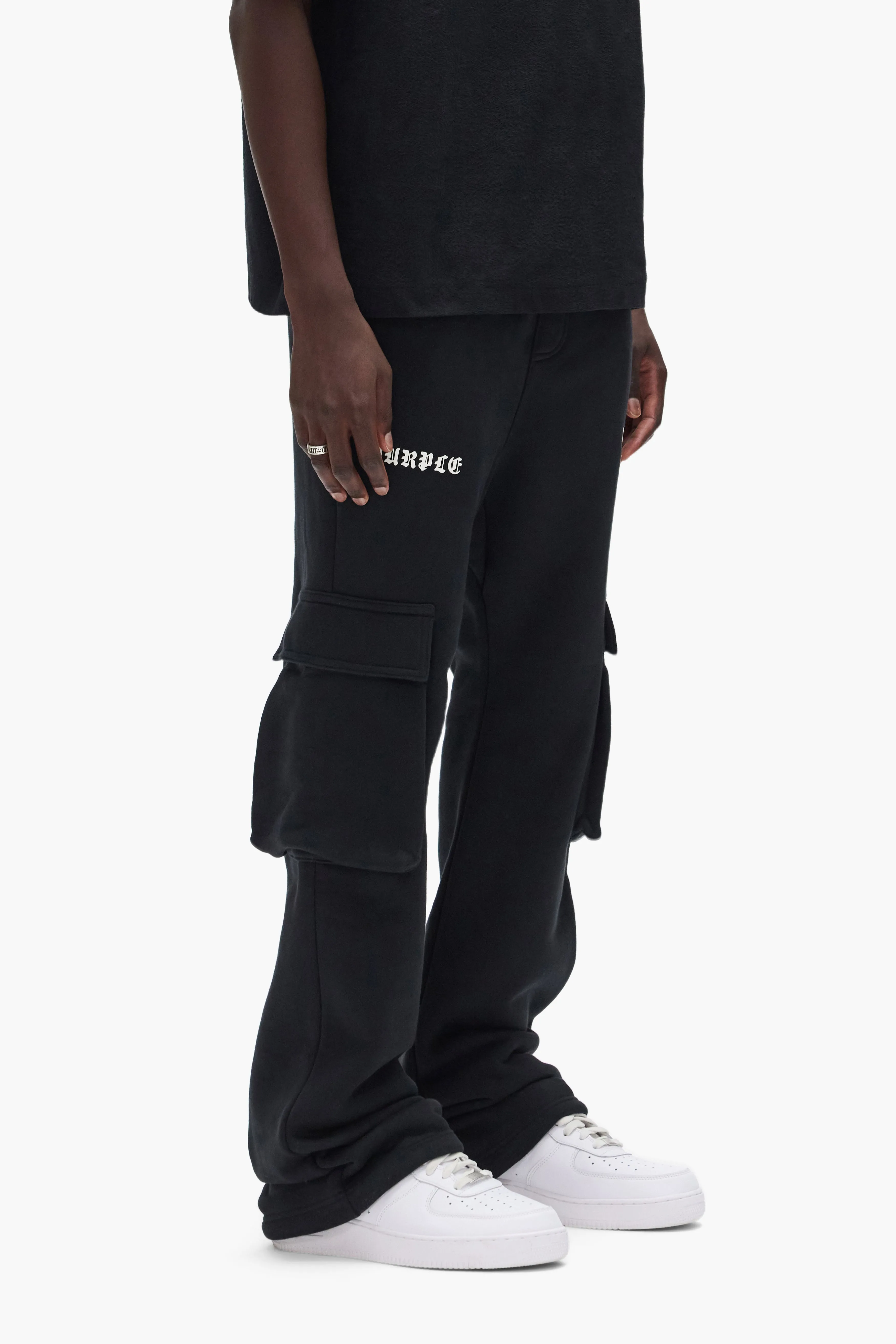 Pixelated Gothic P Cargo Sweatpant sold by PURPLE BRAND product image thumbnail 2