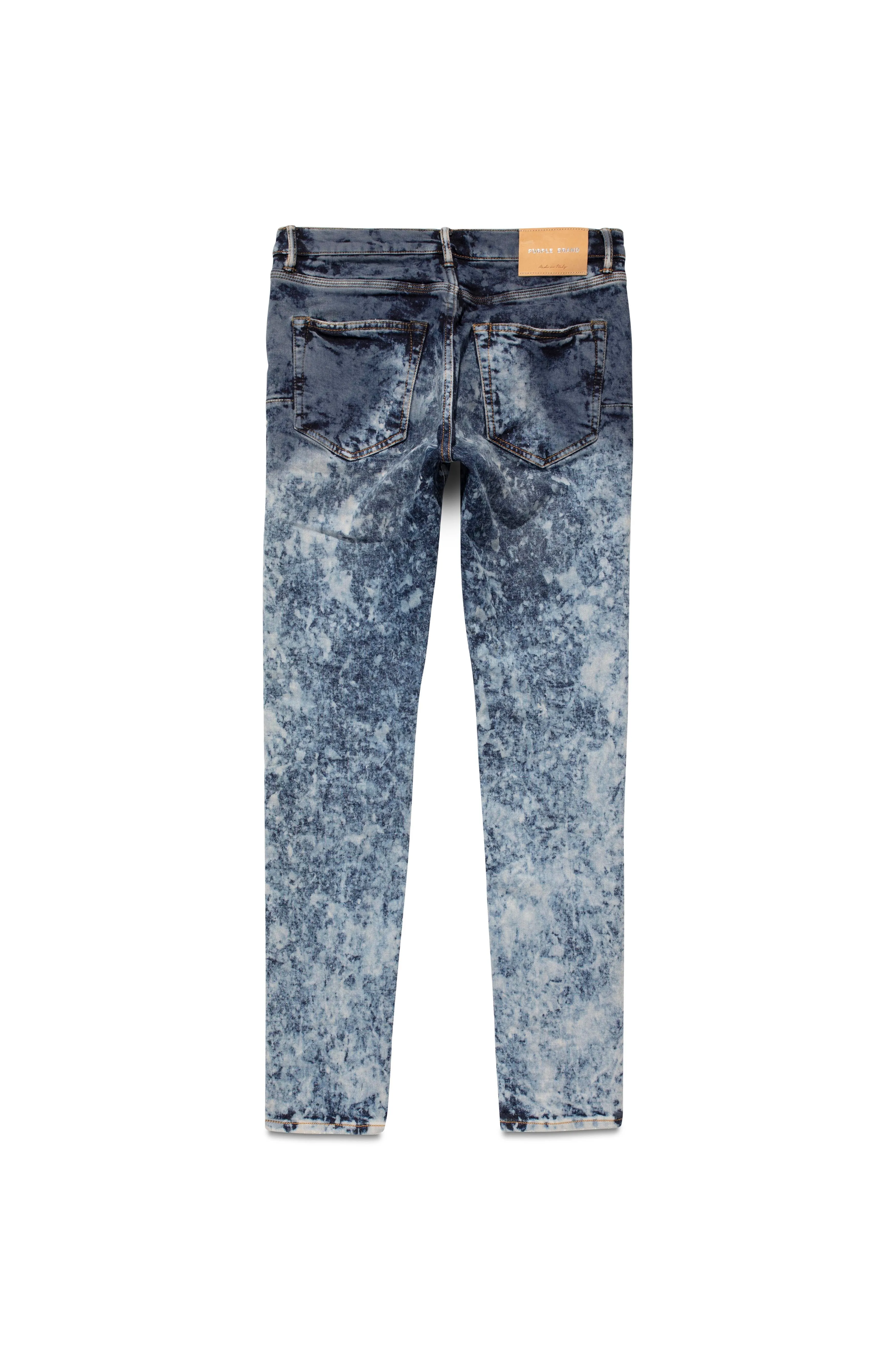 P001 LOW RISE SKINNY JEAN - Indigo Heavy Bleach Repair sold by PURPLE BRAND product image thumbnail 4