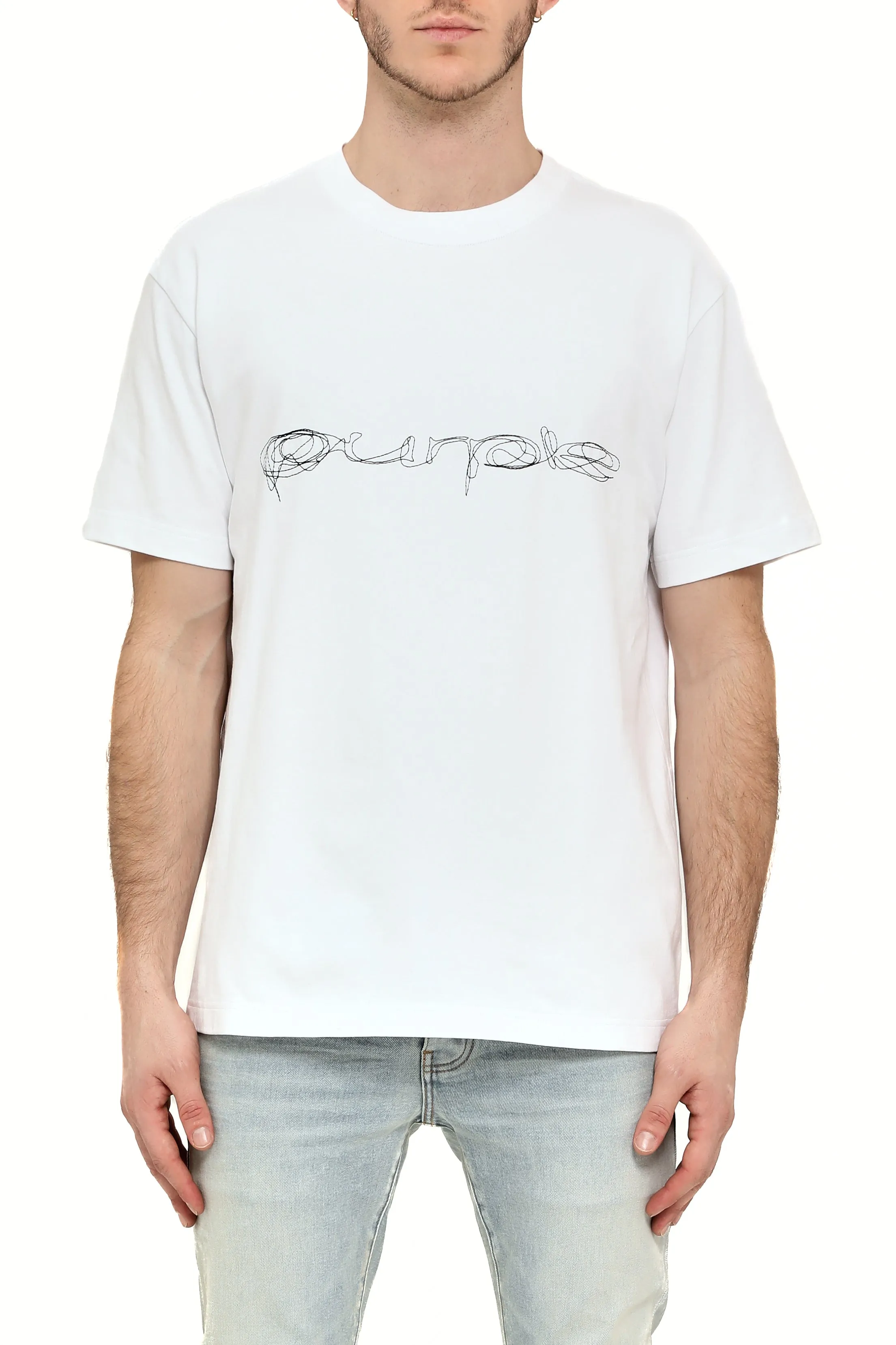 Lowercase Scribble Tee sold by PURPLE BRAND