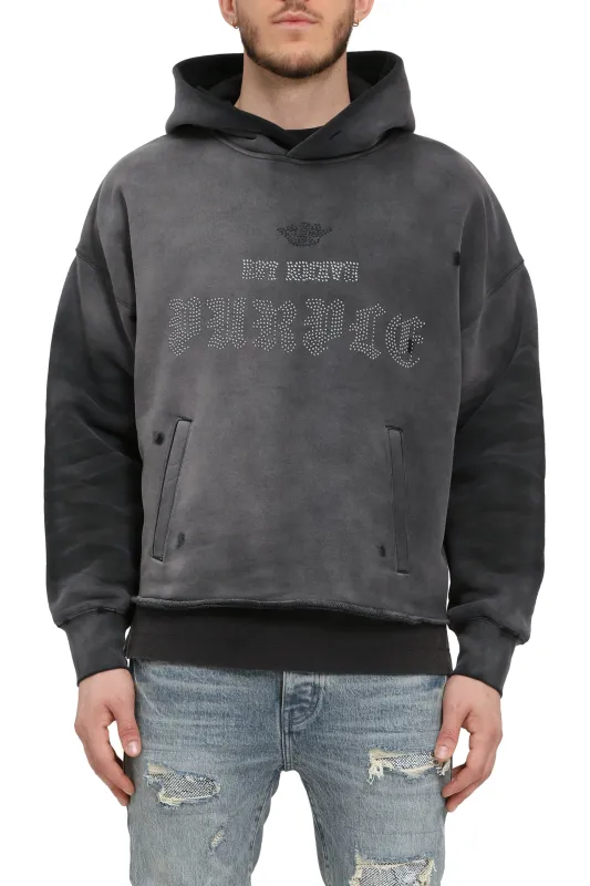 Embellished Imprint Hoodie made by PURPLE BRAND