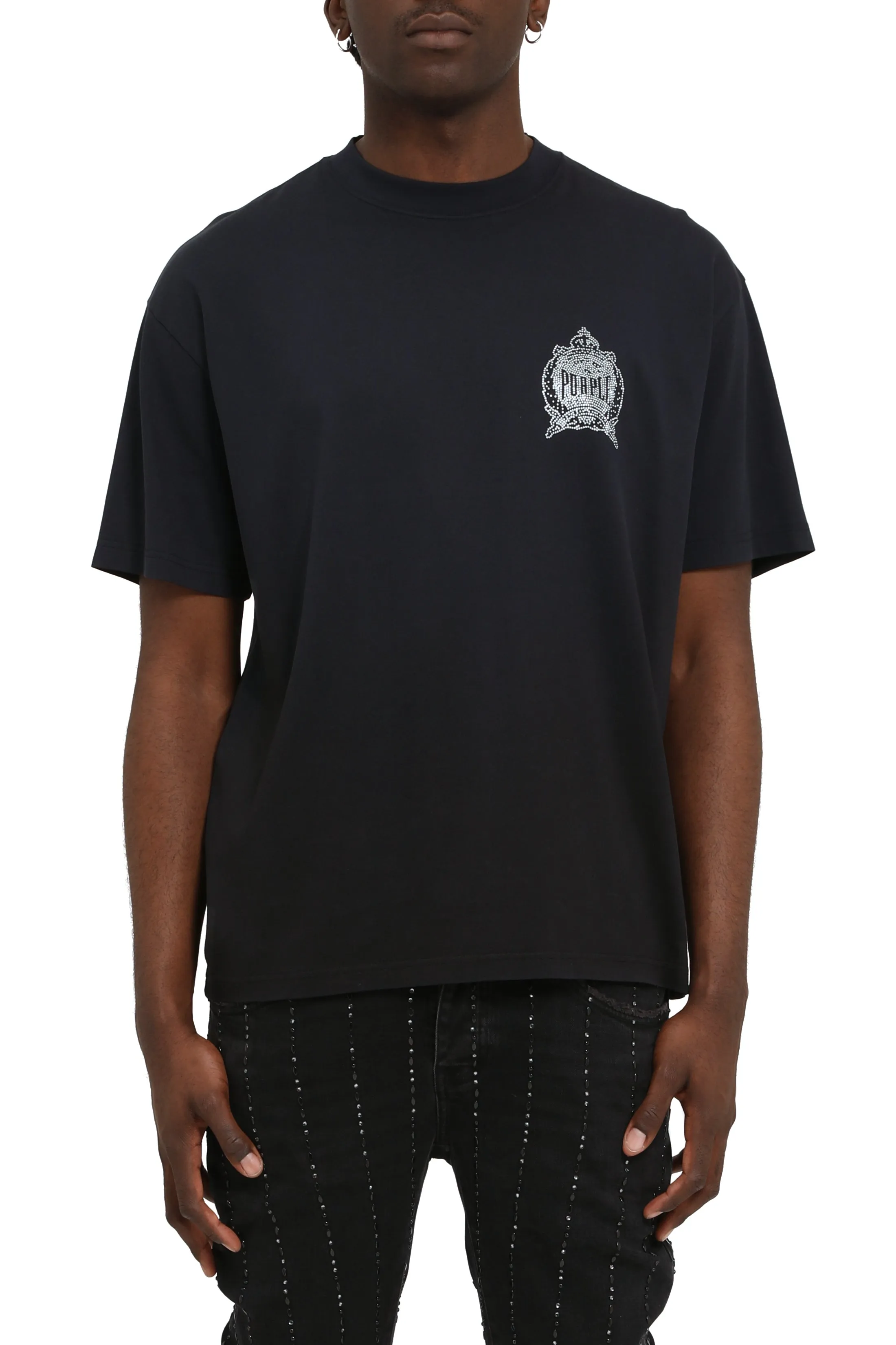 Studded Crest Tee sold by PURPLE BRAND