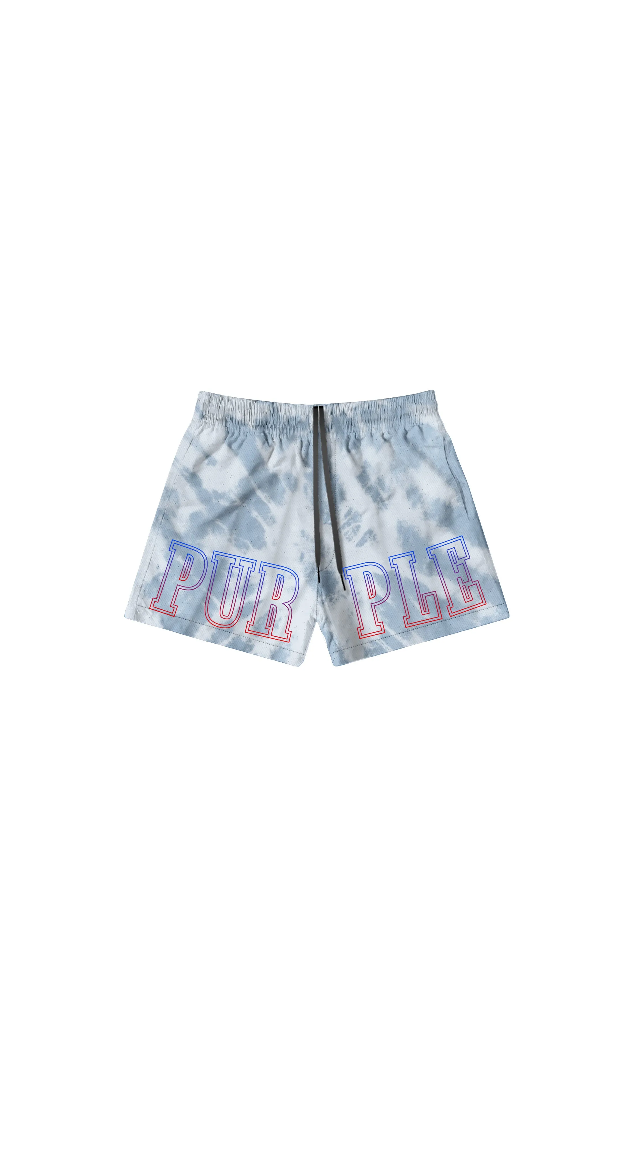 Slab Wordmark Tie Dye Swim Short sold by PURPLE BRAND