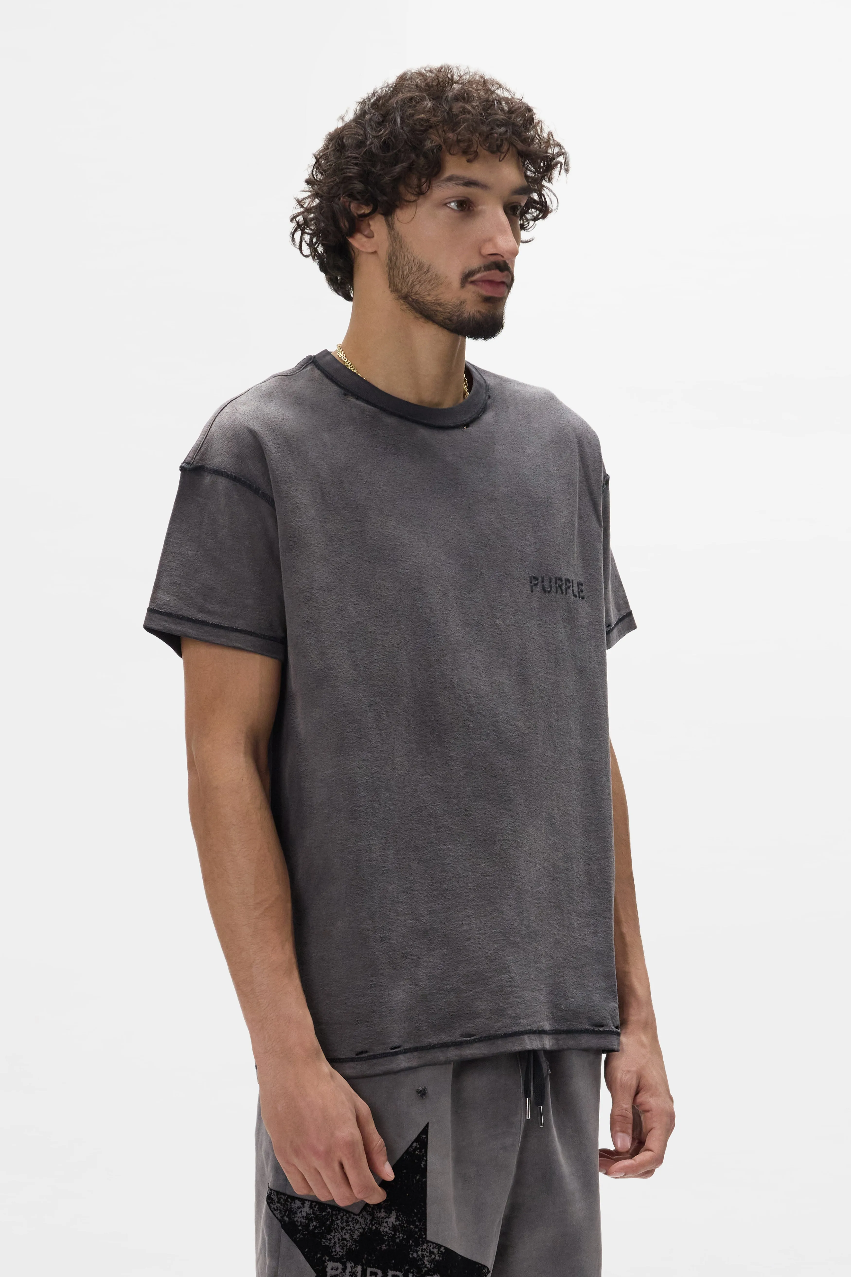Stencil Wordmark Tee sold by PURPLE BRAND product image thumbnail 2