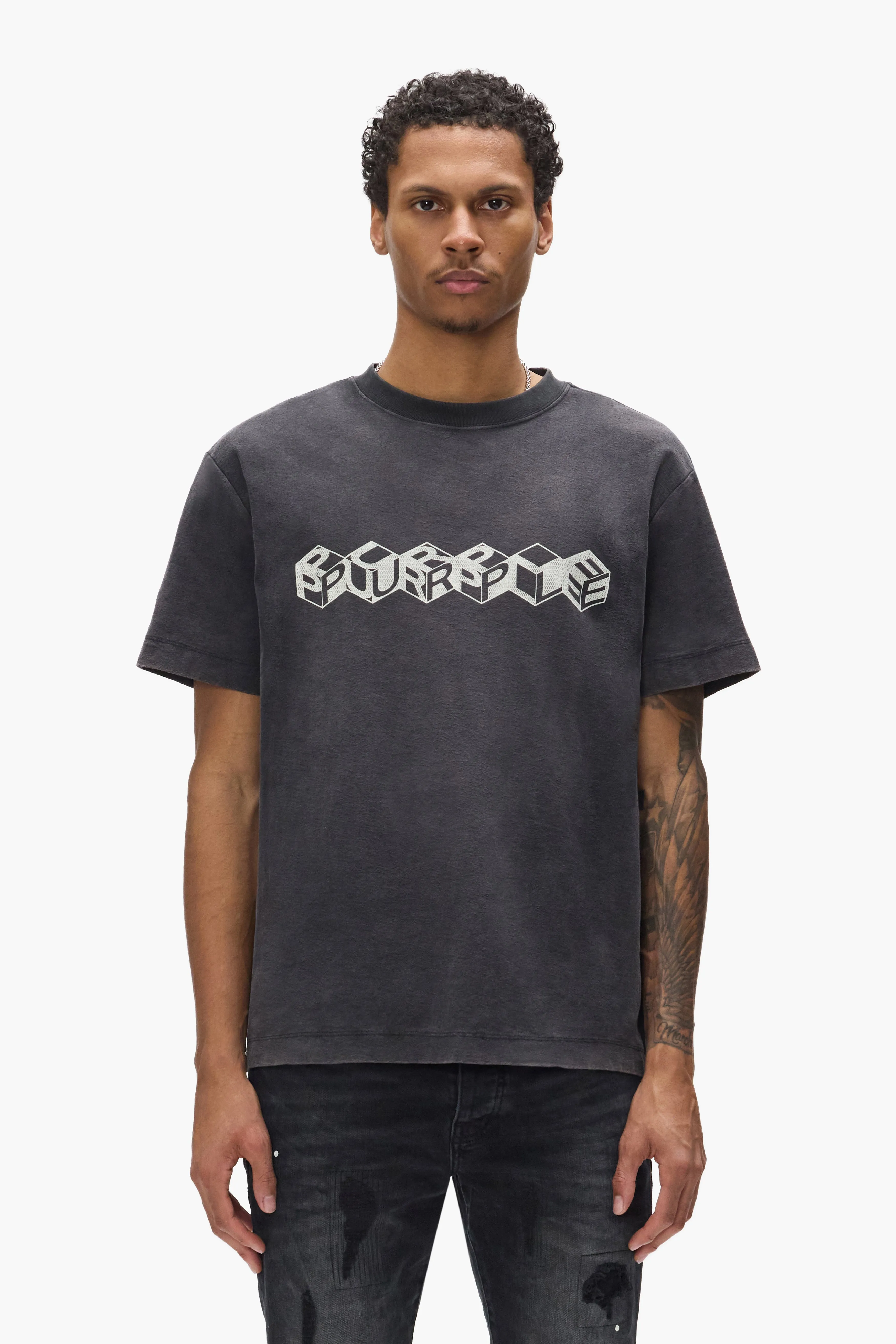 Cube Wordmark Tee sold by PURPLE BRAND