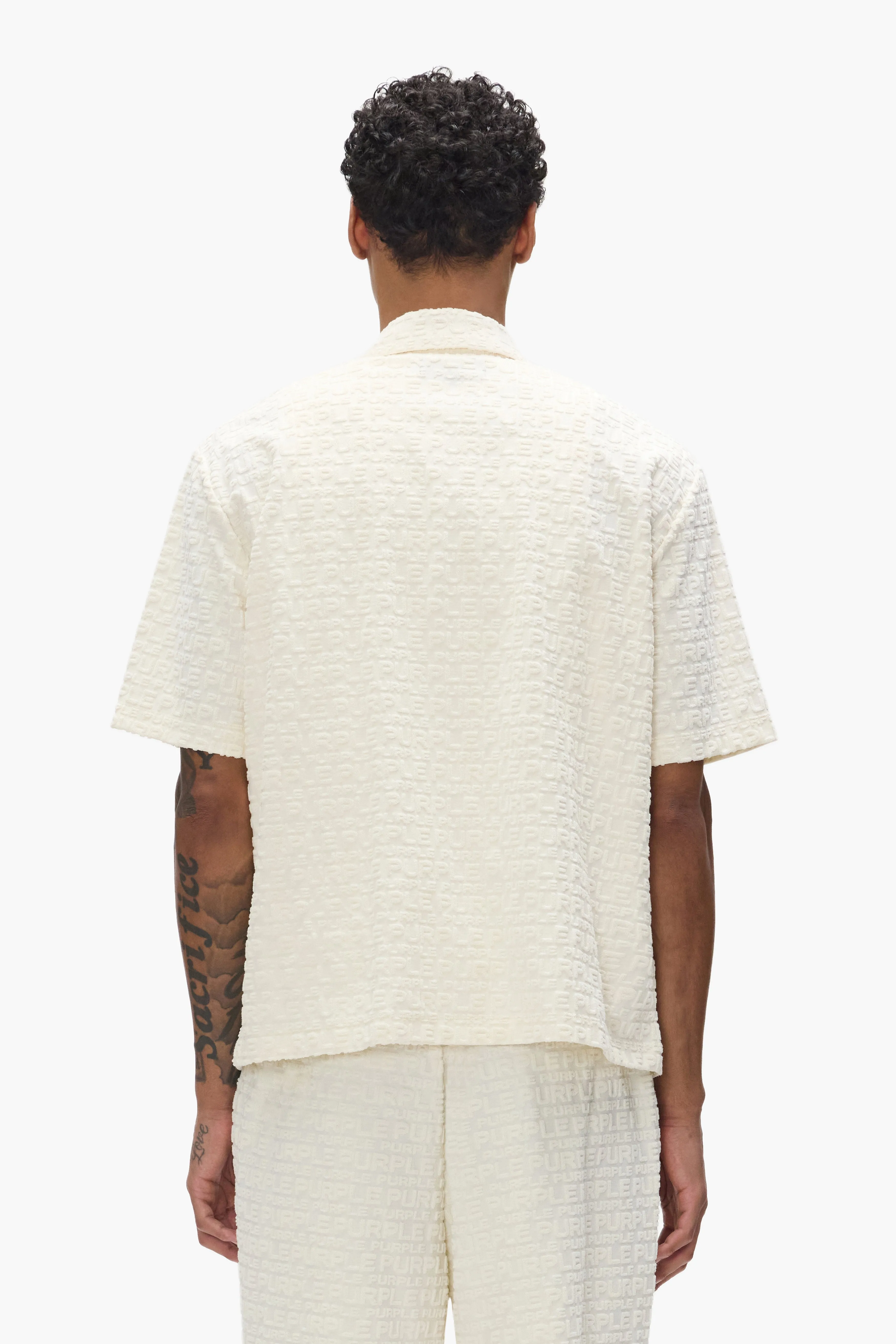 Jacquard Terry Shirt sold by PURPLE BRAND product image thumbnail 4