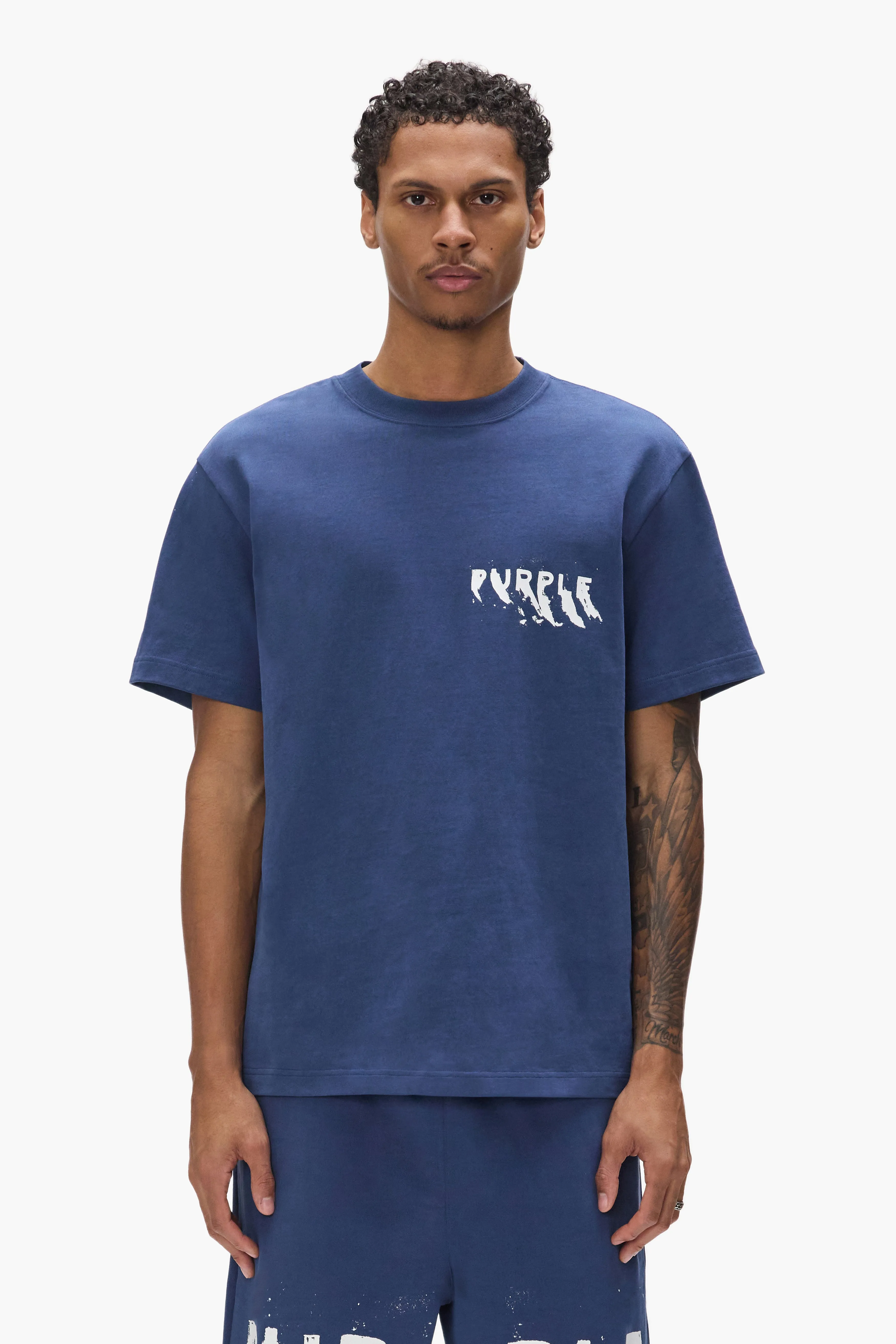 Painted Wordmark Tee sold by PURPLE BRAND product image thumbnail 2