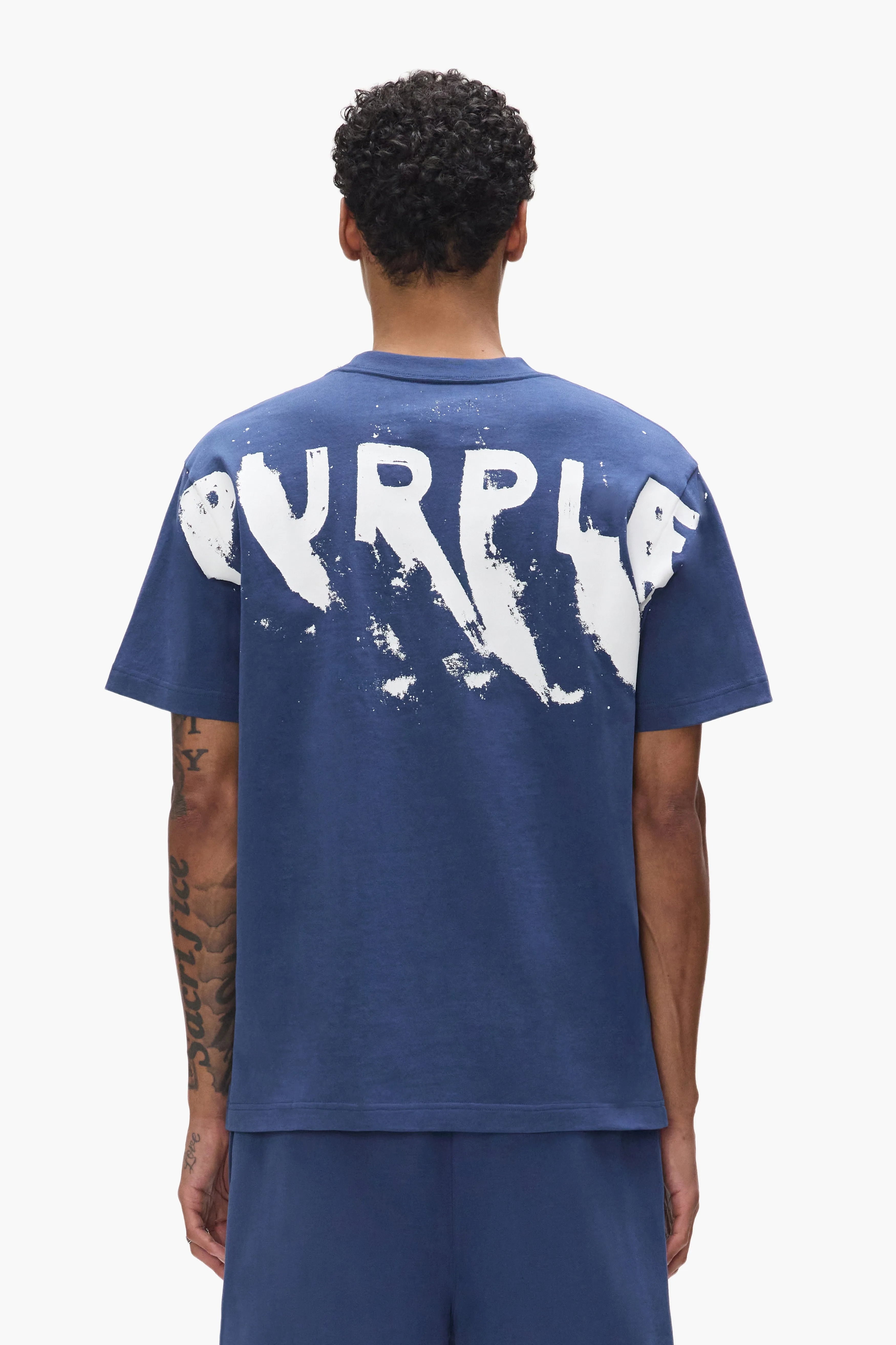Painted Wordmark Tee sold by PURPLE BRAND product image thumbnail 4