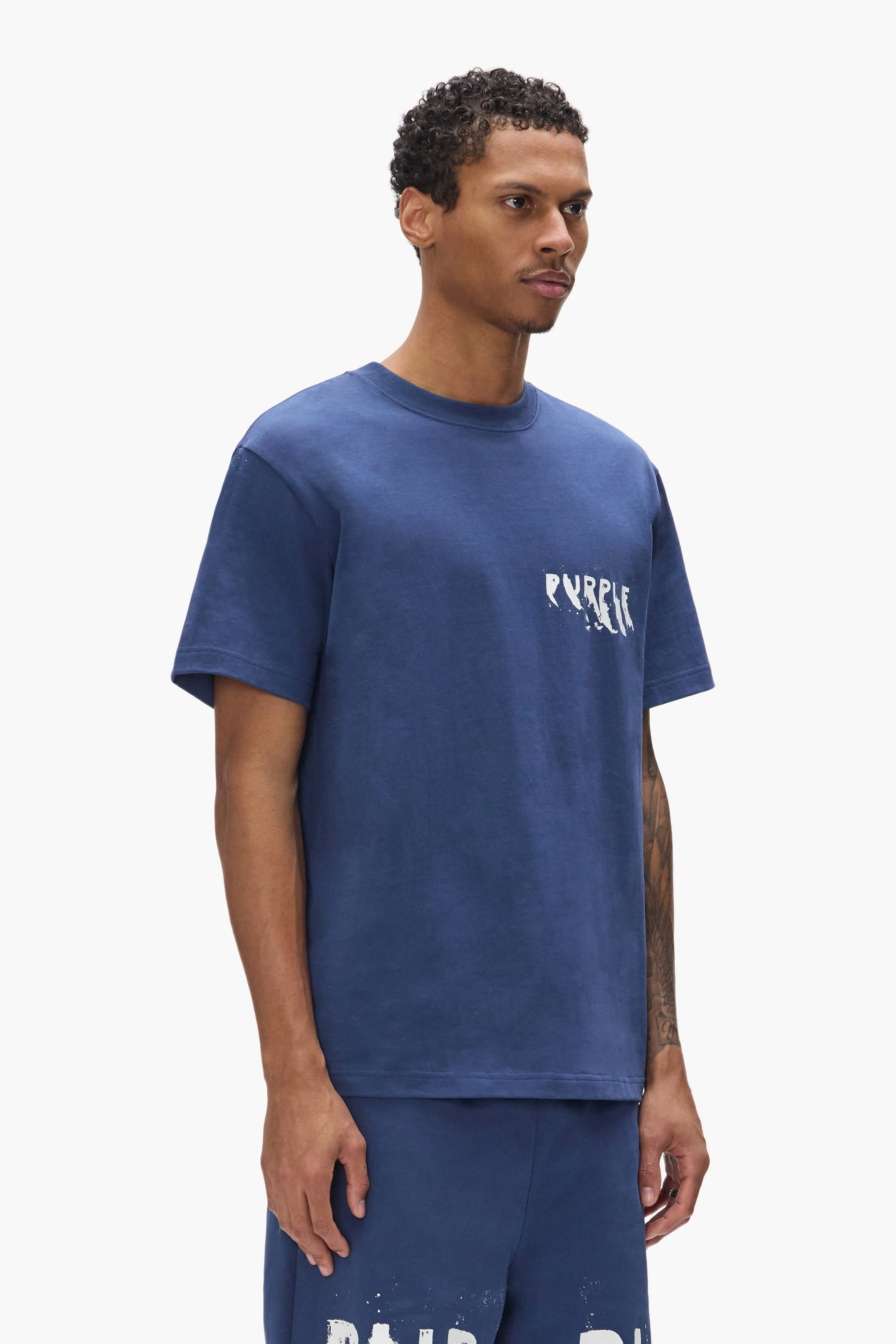 Painted Wordmark Tee sold by PURPLE BRAND product image thumbnail 3