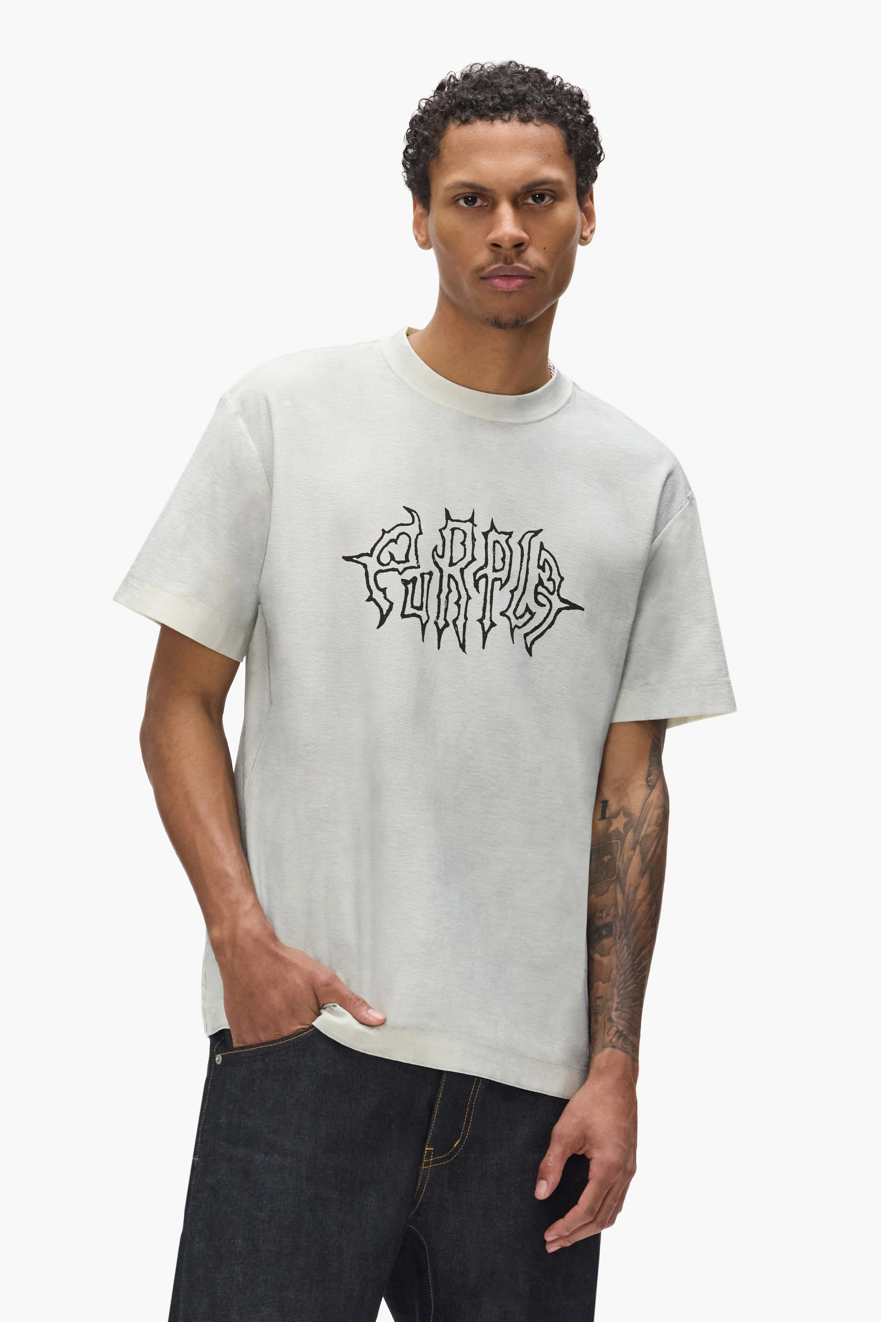 Blanc De Blanc Tee sold by PURPLE BRAND product image thumbnail 4