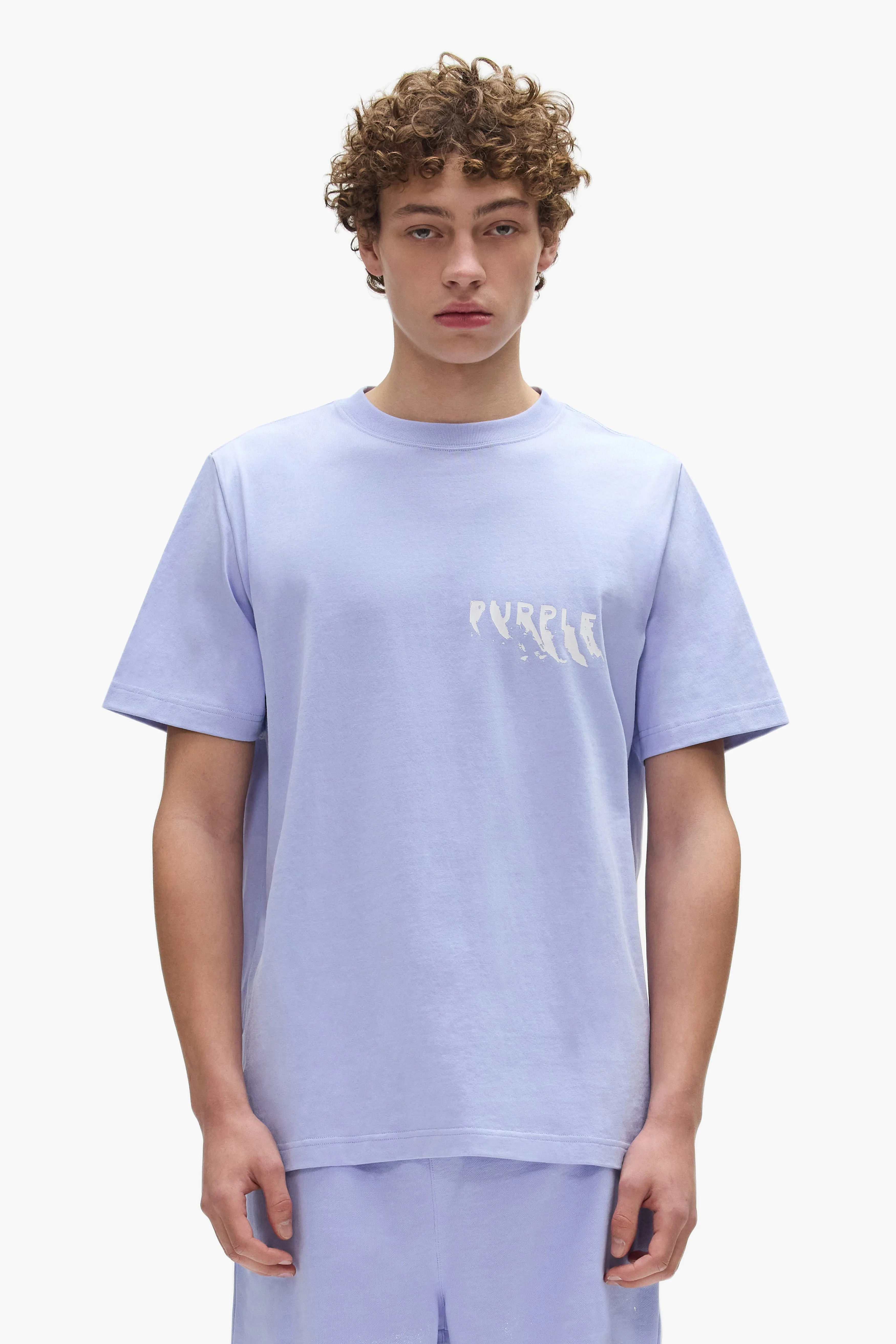 Painted Wordmark Tee sold by PURPLE BRAND