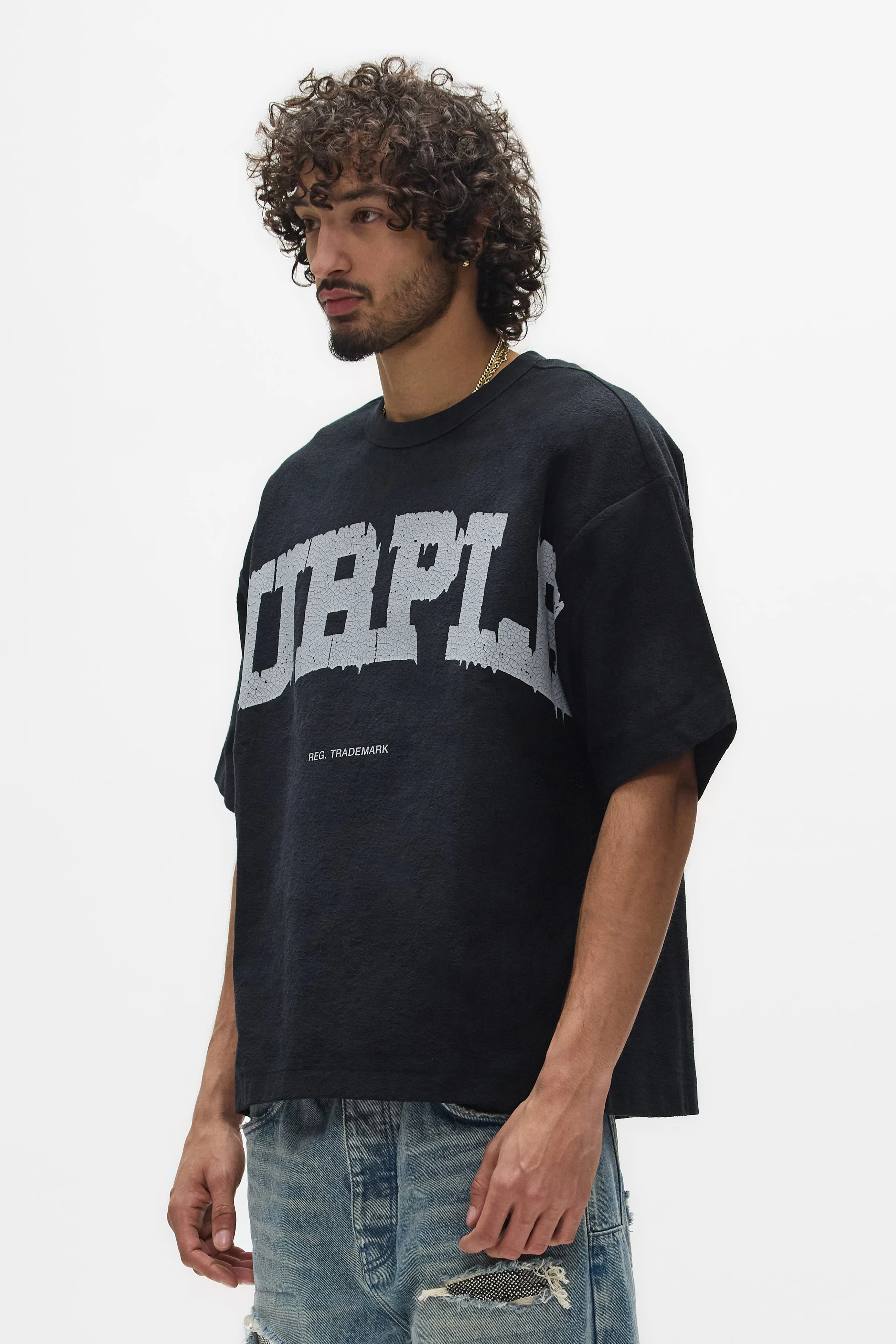 Crackle Wordmark Tee sold by PURPLE BRAND product image thumbnail 2