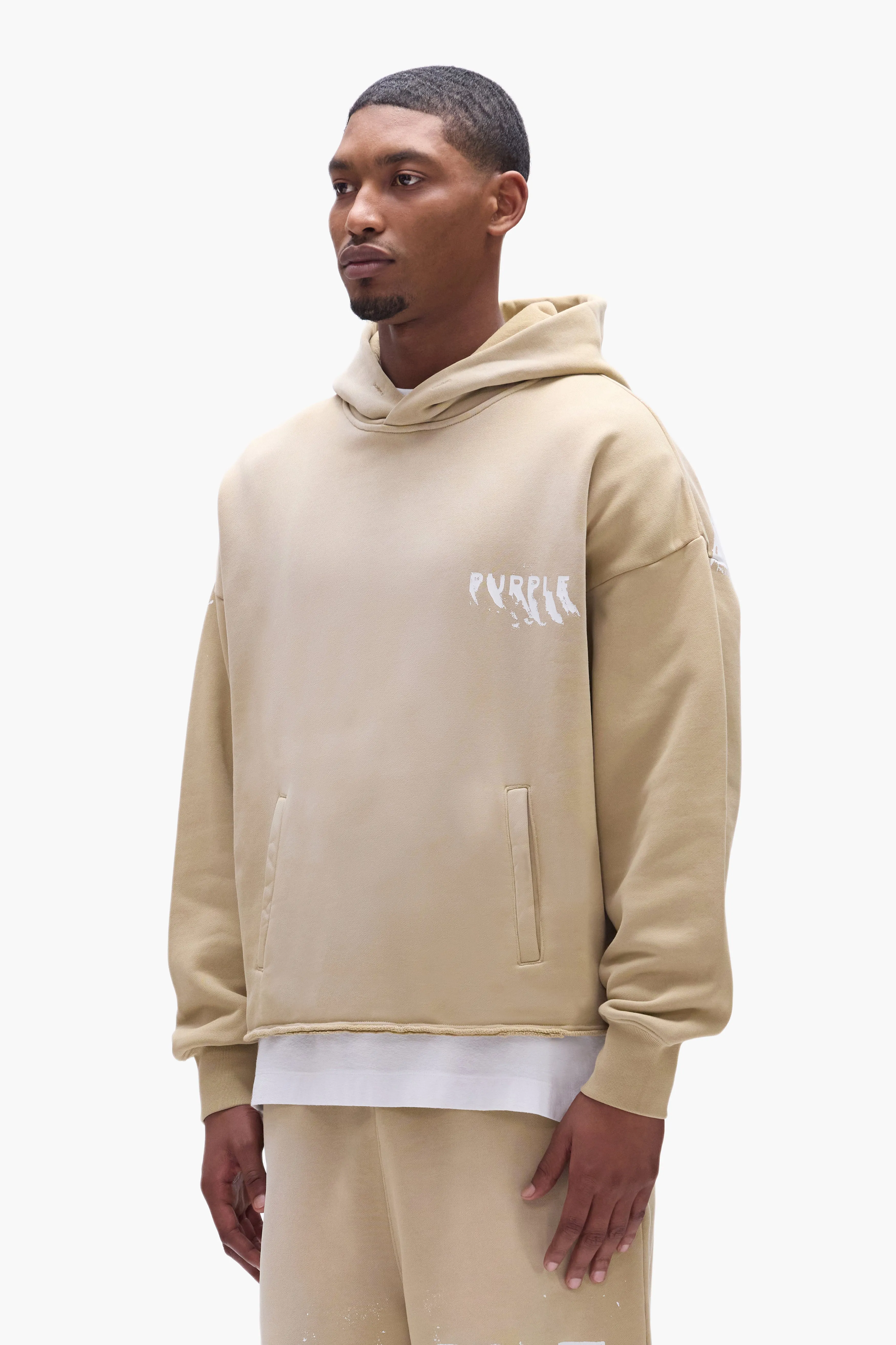 Painted Wordmark Hoodie sold by PURPLE BRAND product image thumbnail 2