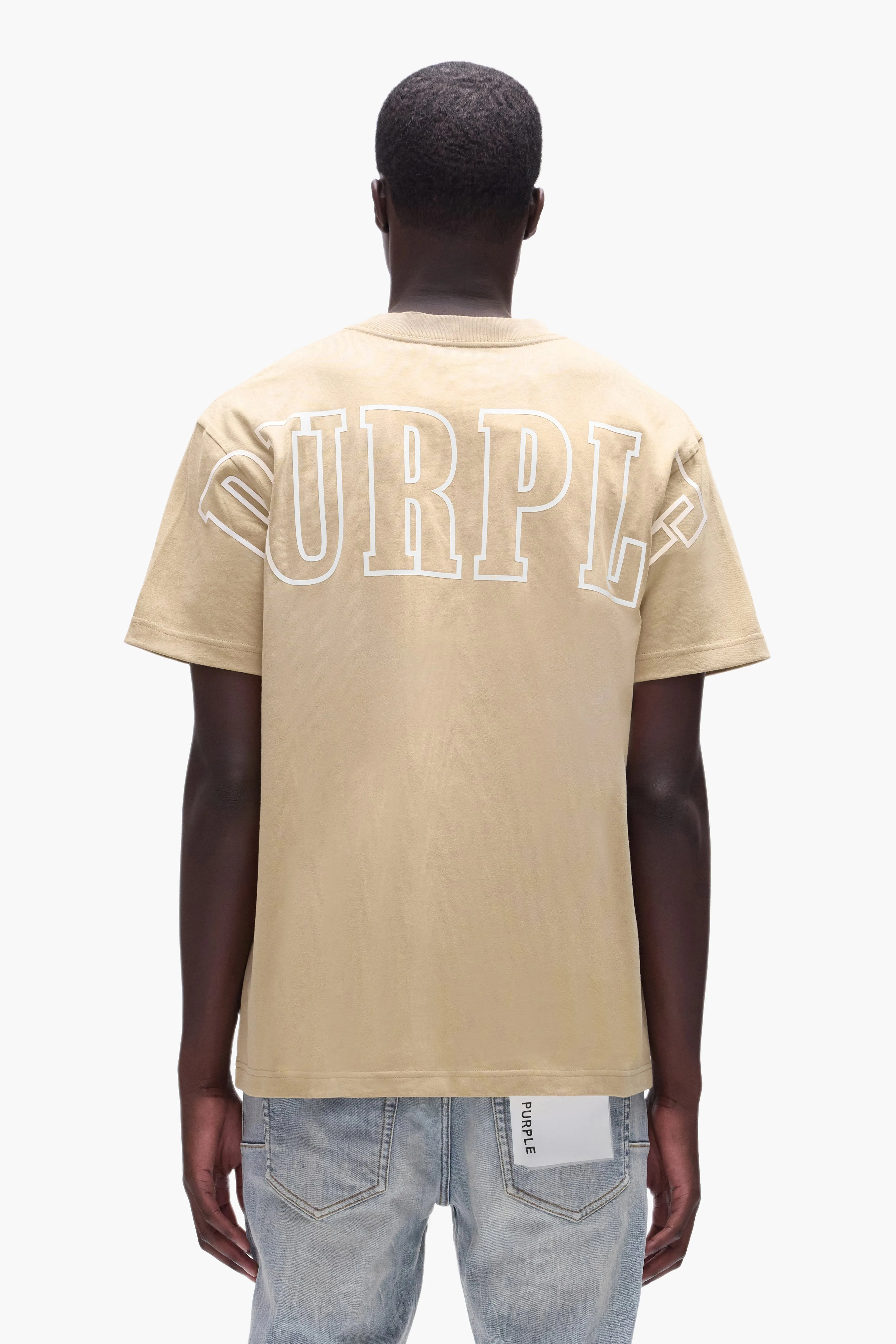 Spell Out Tee sold by PURPLE BRAND product image thumbnail 3