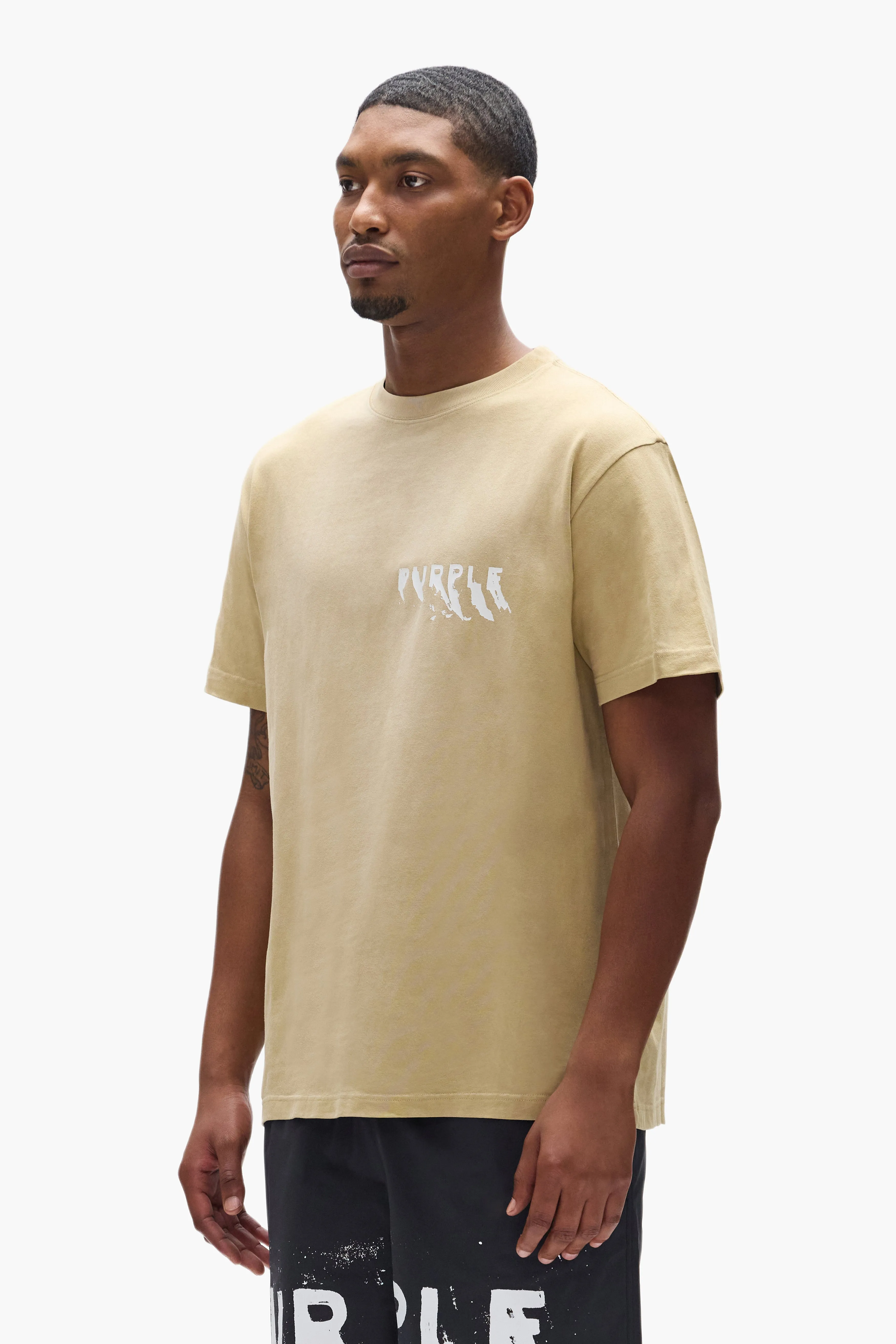 Painted Wordmark Tee sold by PURPLE BRAND product image thumbnail 2