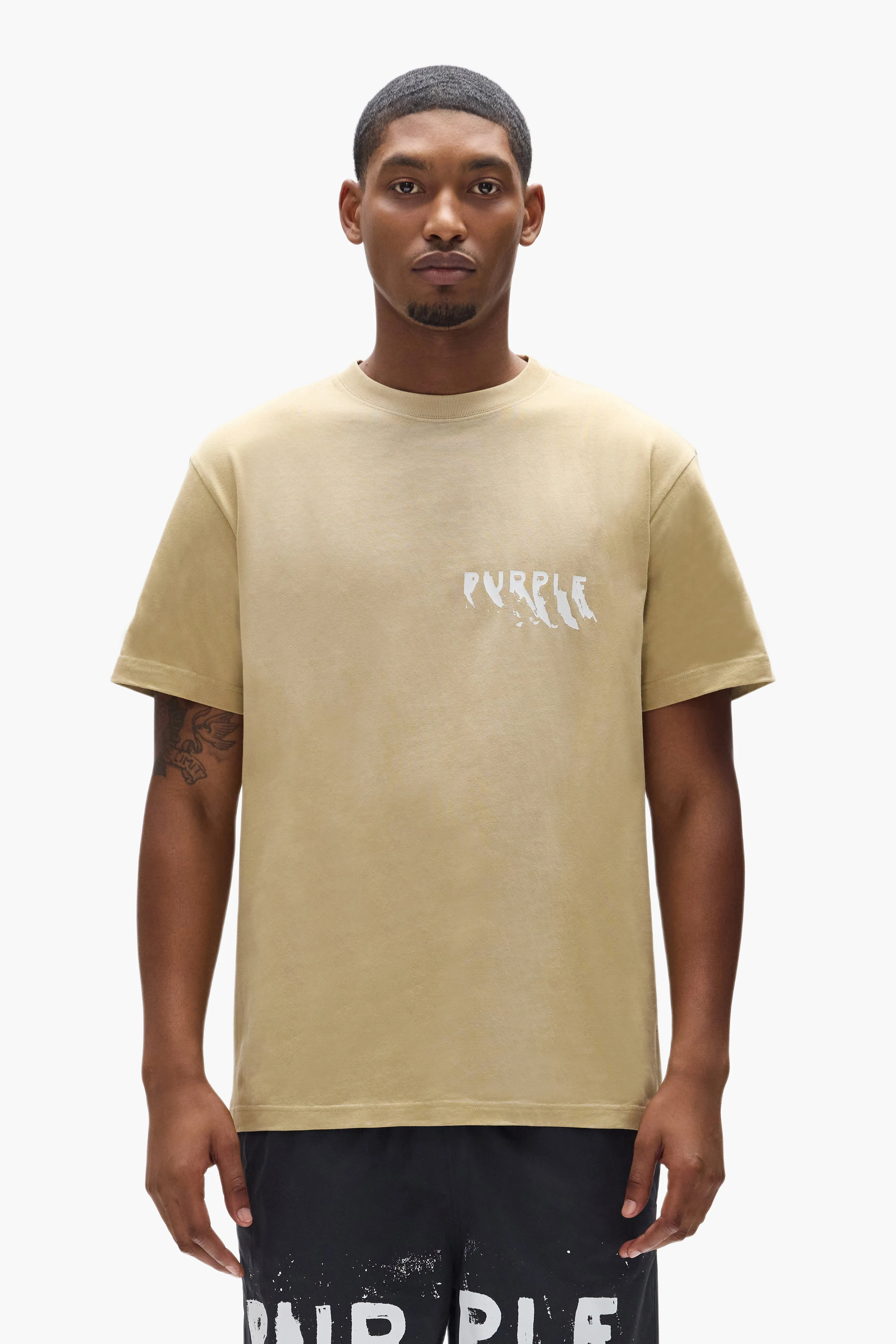 Painted Wordmark Tee sold by PURPLE BRAND