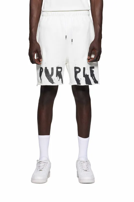 Painted Wordmark Sweatshorts made by PURPLE BRAND