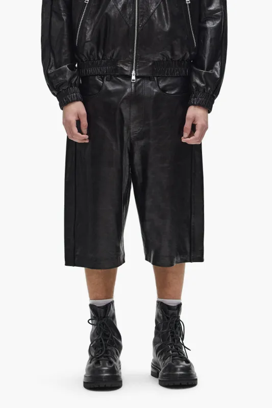 Leather Track Short made by PURPLE BRAND