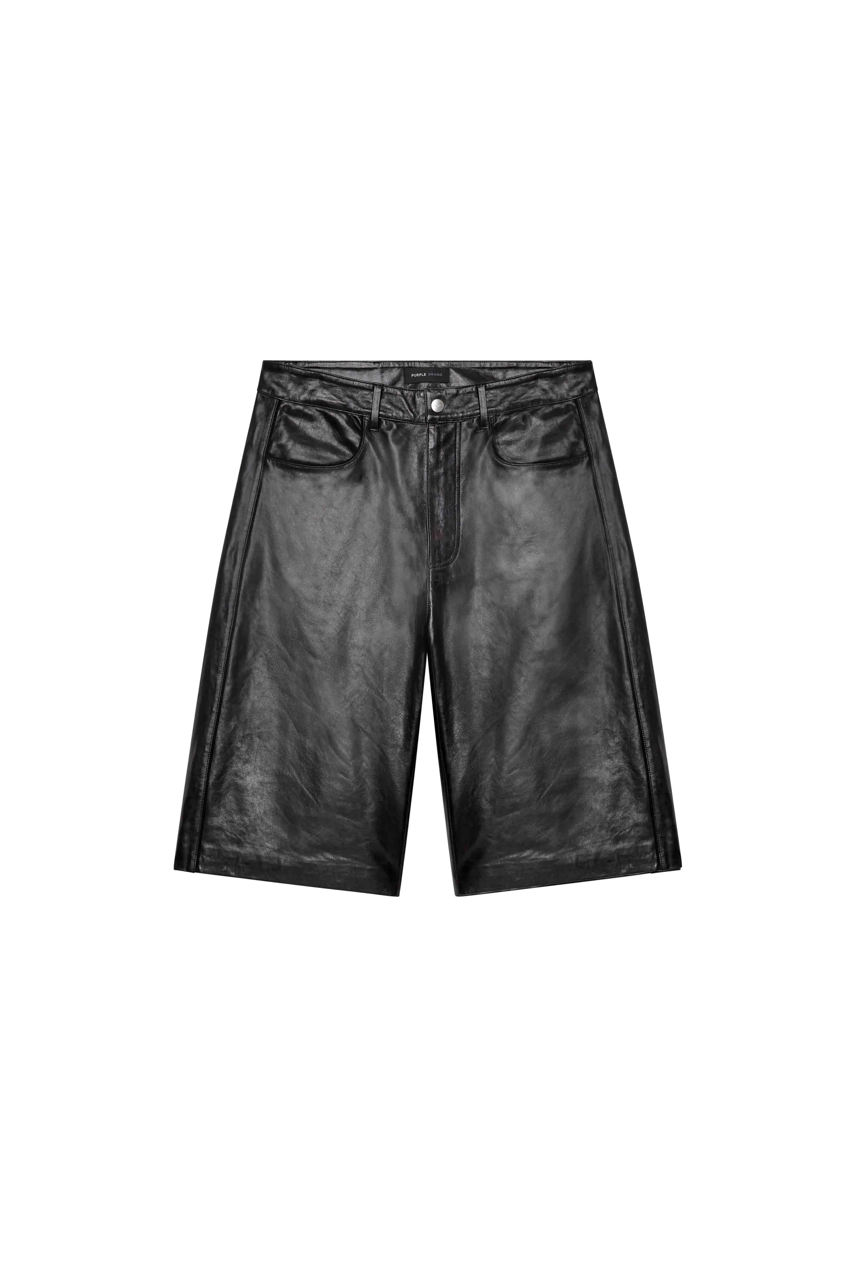 Leather Track Short sold by PURPLE BRAND product image thumbnail 3