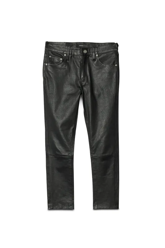 Stretch Leather Crop Pants made by PURPLE BRAND