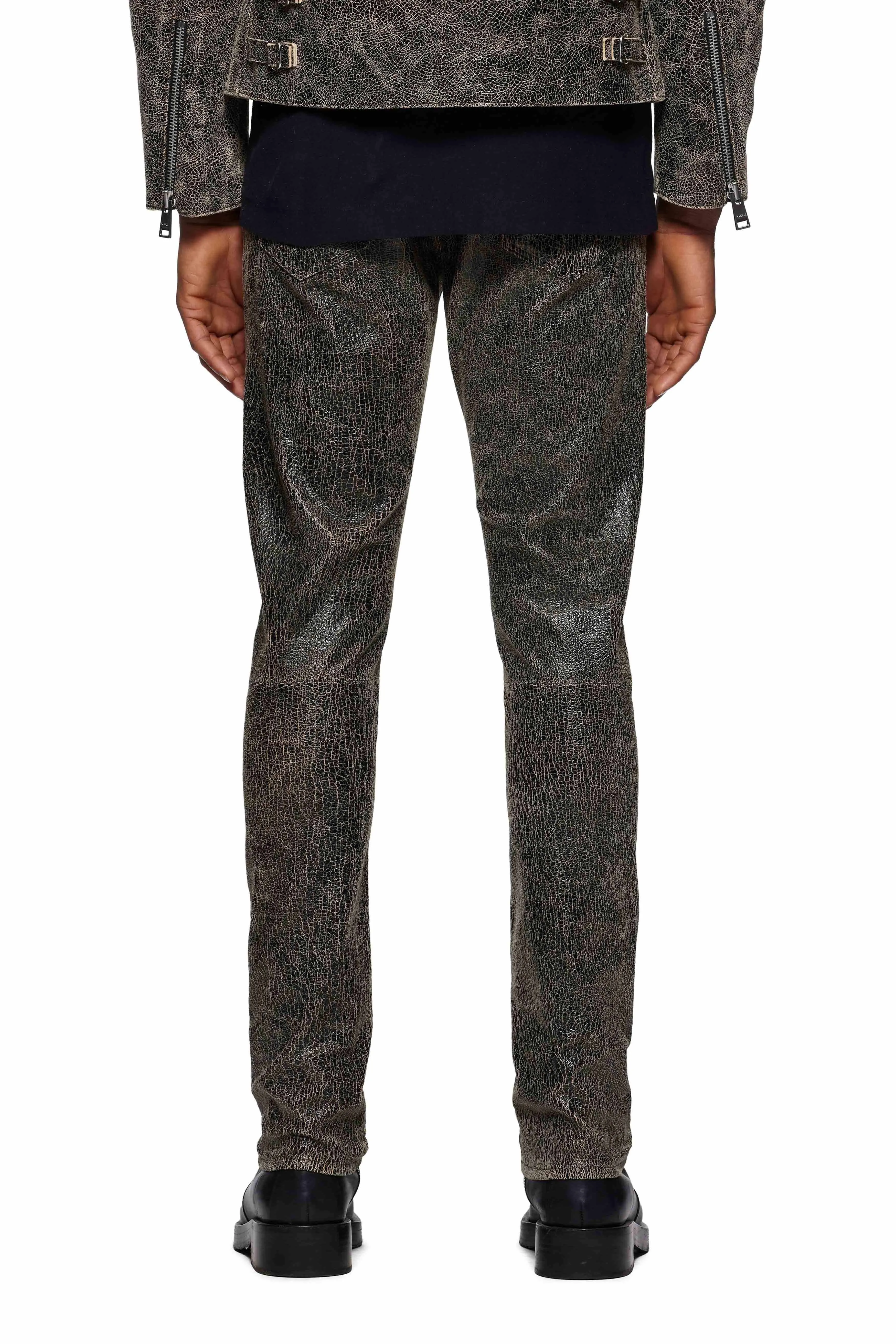 P001 Slim Fit Leather Pant sold by PURPLE BRAND product image thumbnail 3